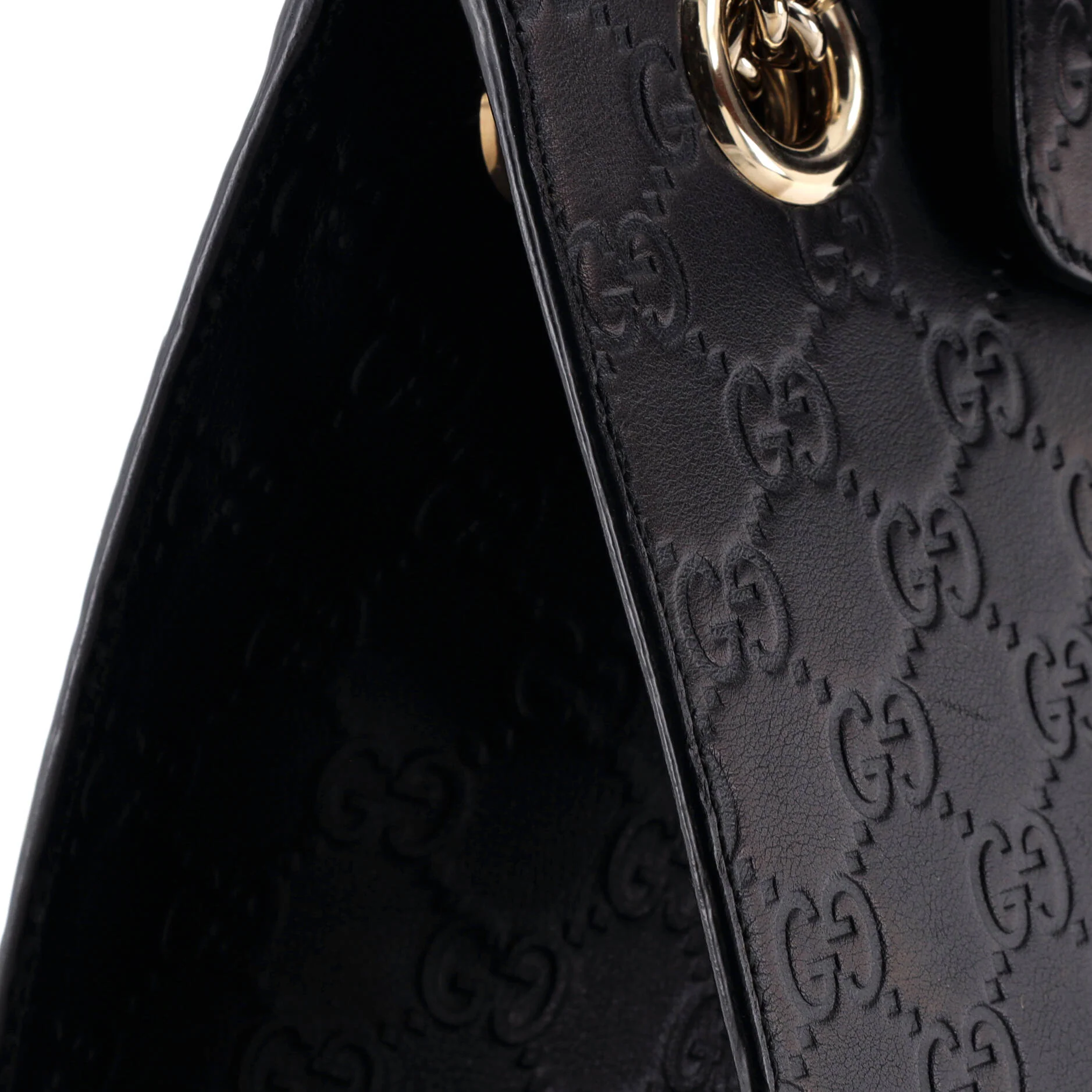 Emily Chain Flap Shoulder Bag Guccissima Leather Large - Image 6