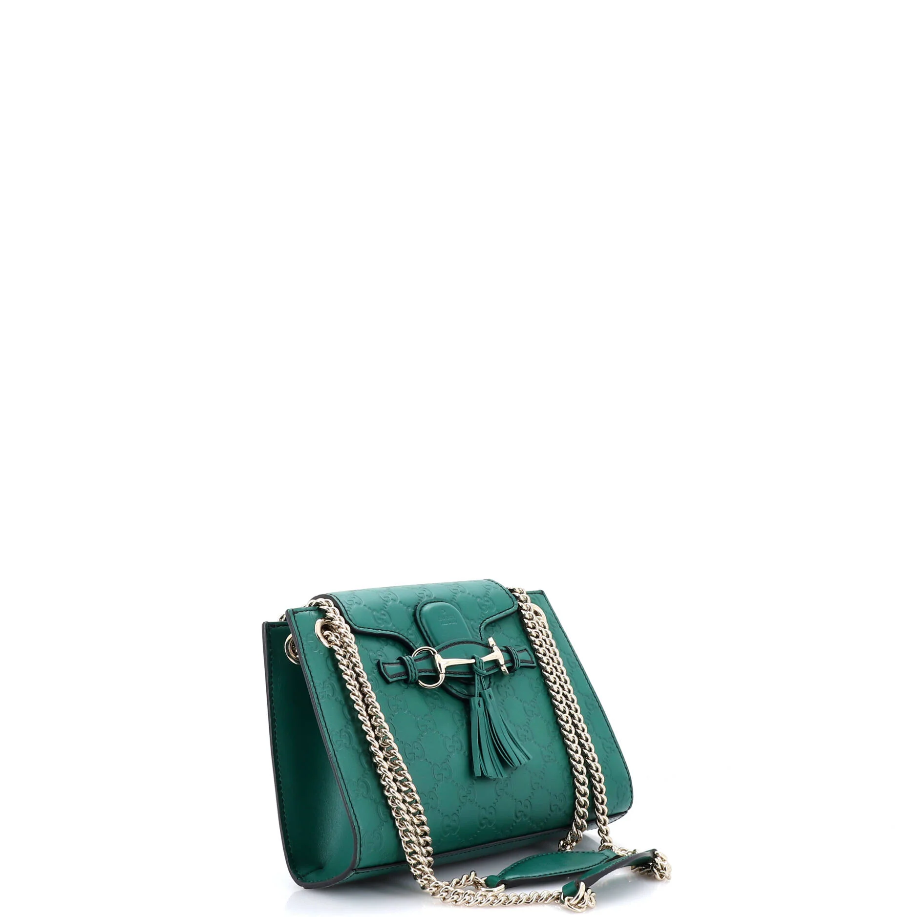 Emily Chain Flap Shoulder Bag Guccissima Leather Small - Image 2