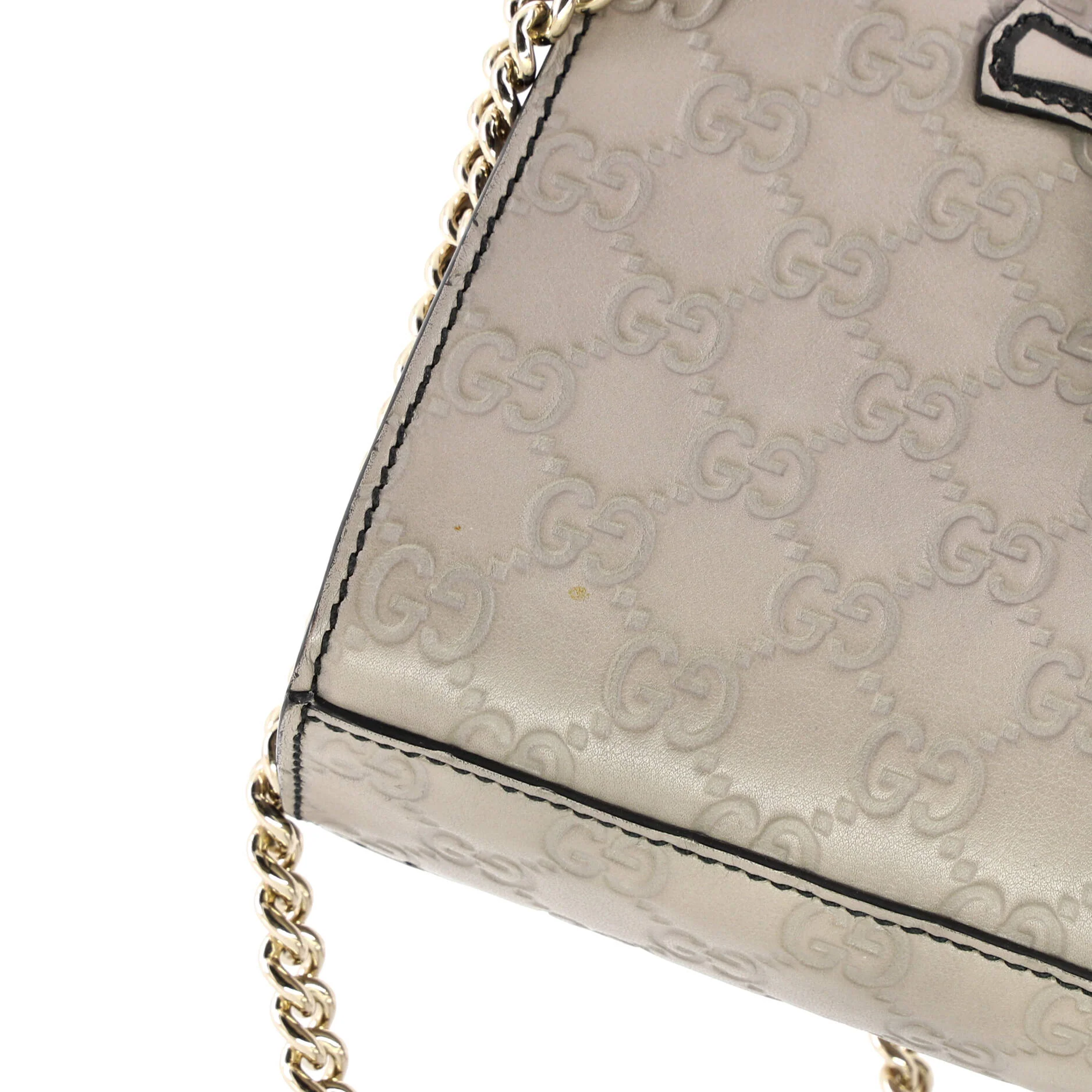 Emily Chain Flap Shoulder Bag Guccissima Leather Small - Image 6