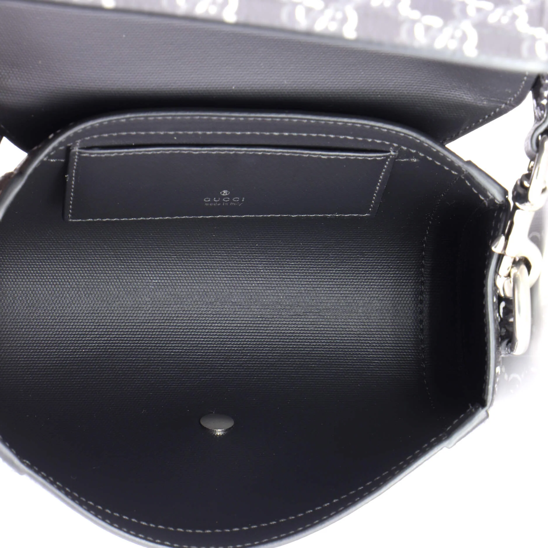 Flap Messenger Bag GG Shadow Coated Canvas Super Mini - Image 5