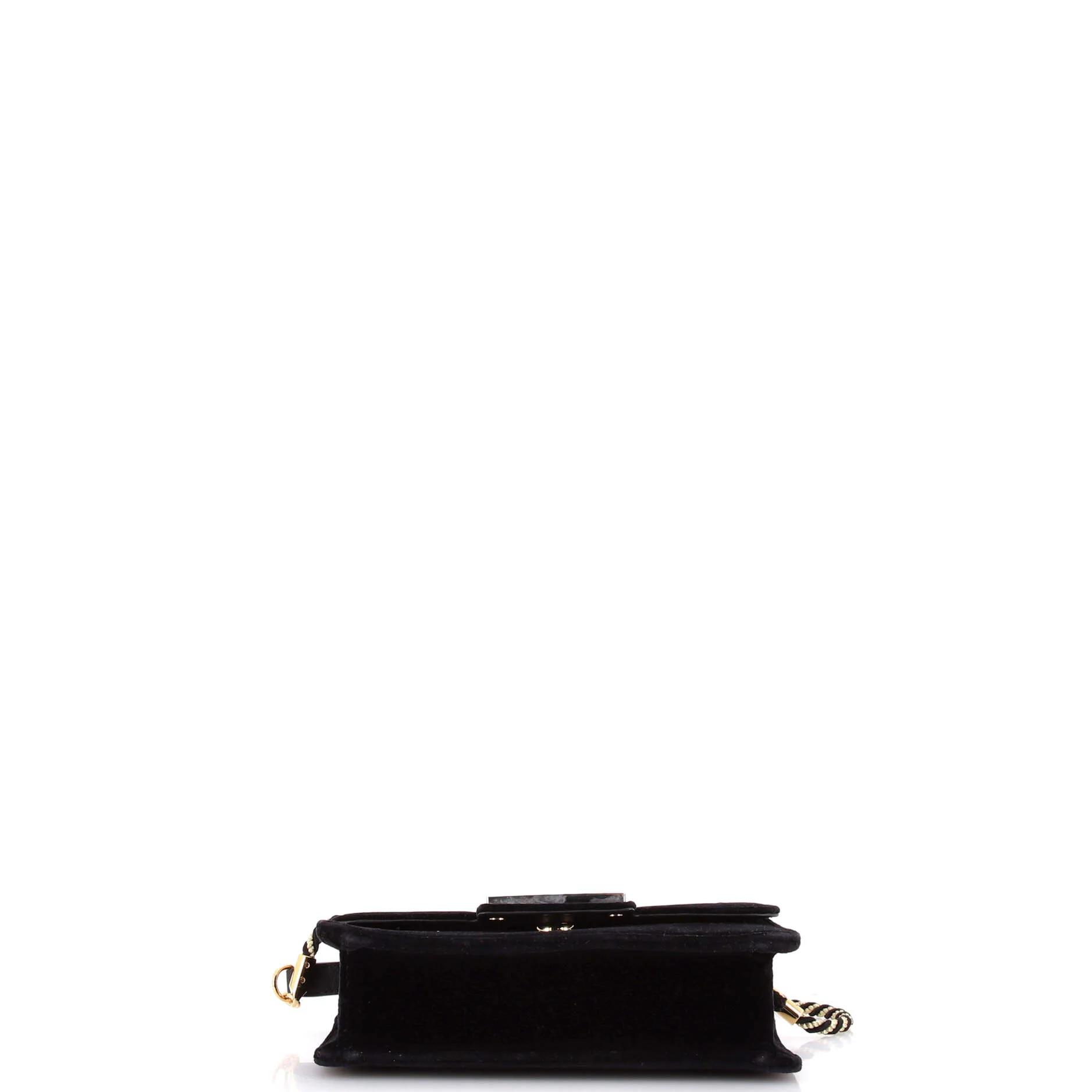G Broadway Shoulder Bag Velvet with Crystals Small - Image 4