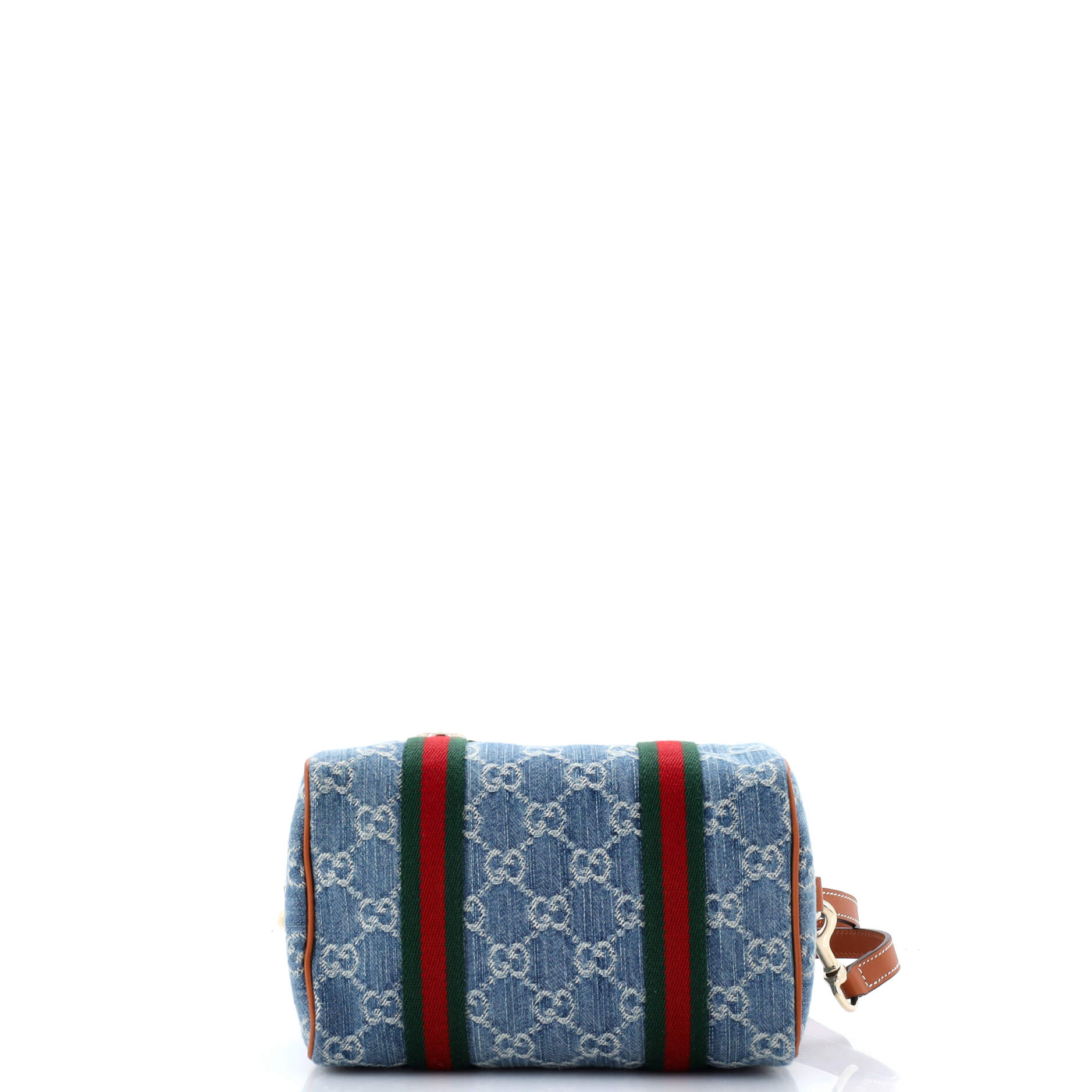 GG Boston Convertible Top Handle Bag GG Denim Mini - Image 4