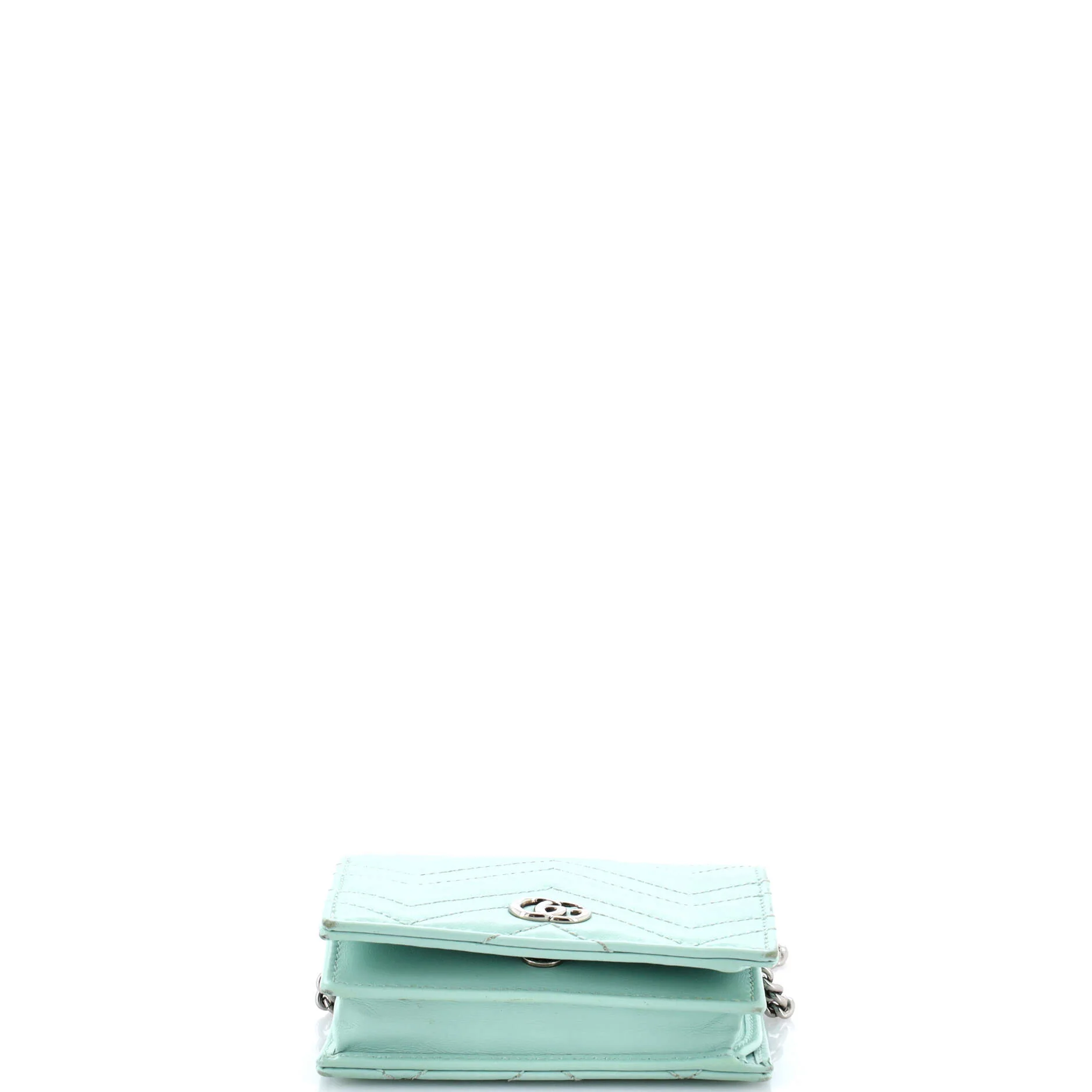GG Marmont Card Case on Chain Matelasse Leather - Image 4