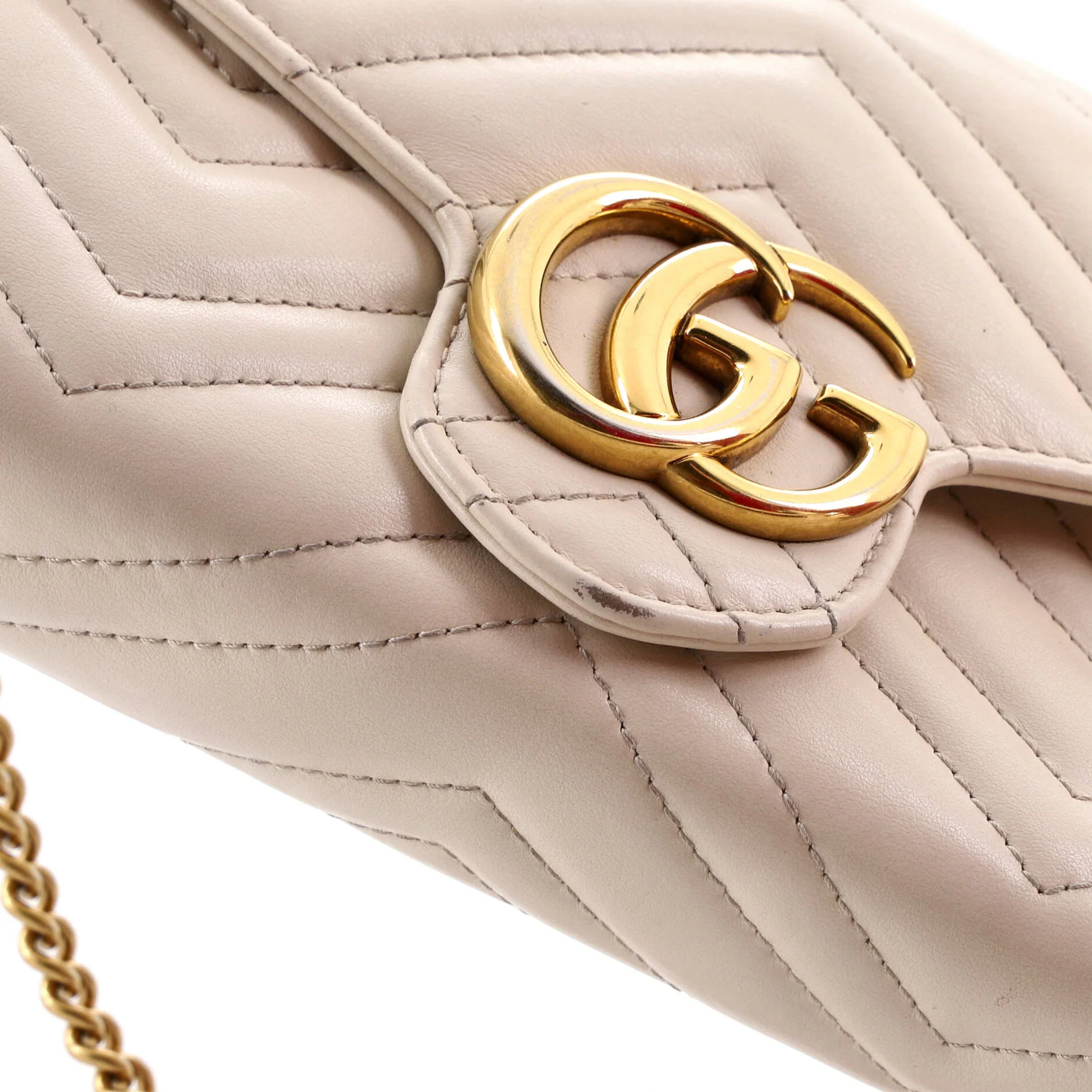 GG Marmont Chain Wallet Matelasse Leather Mini - Image 8
