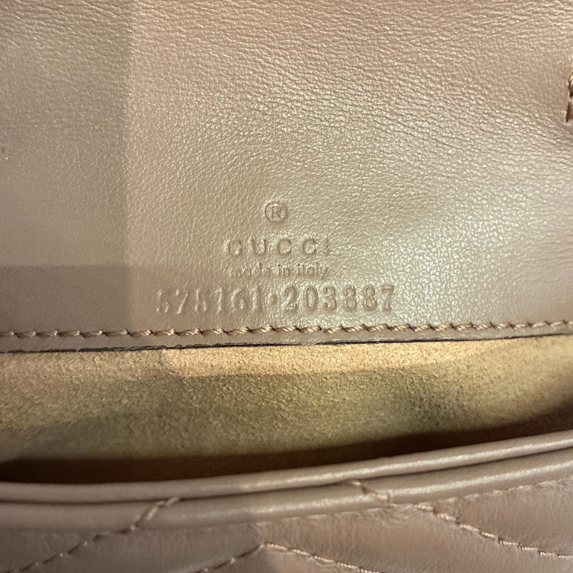 GG Marmont Coin Purse on Chain Matelasse Leather - Image 8