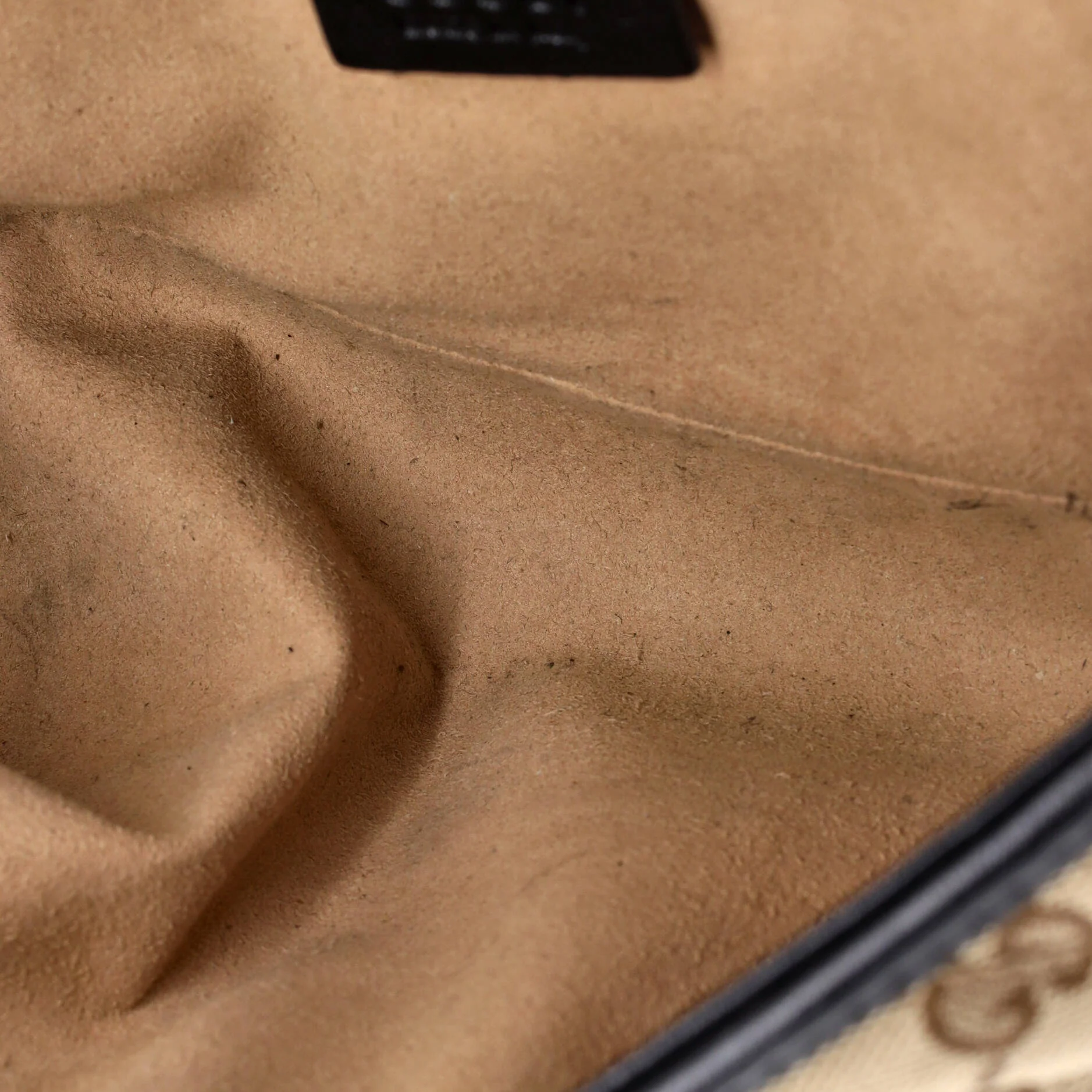 GG Marmont Flap Bag Diagonal Quilted GG Canvas with Leather Small - Image 5