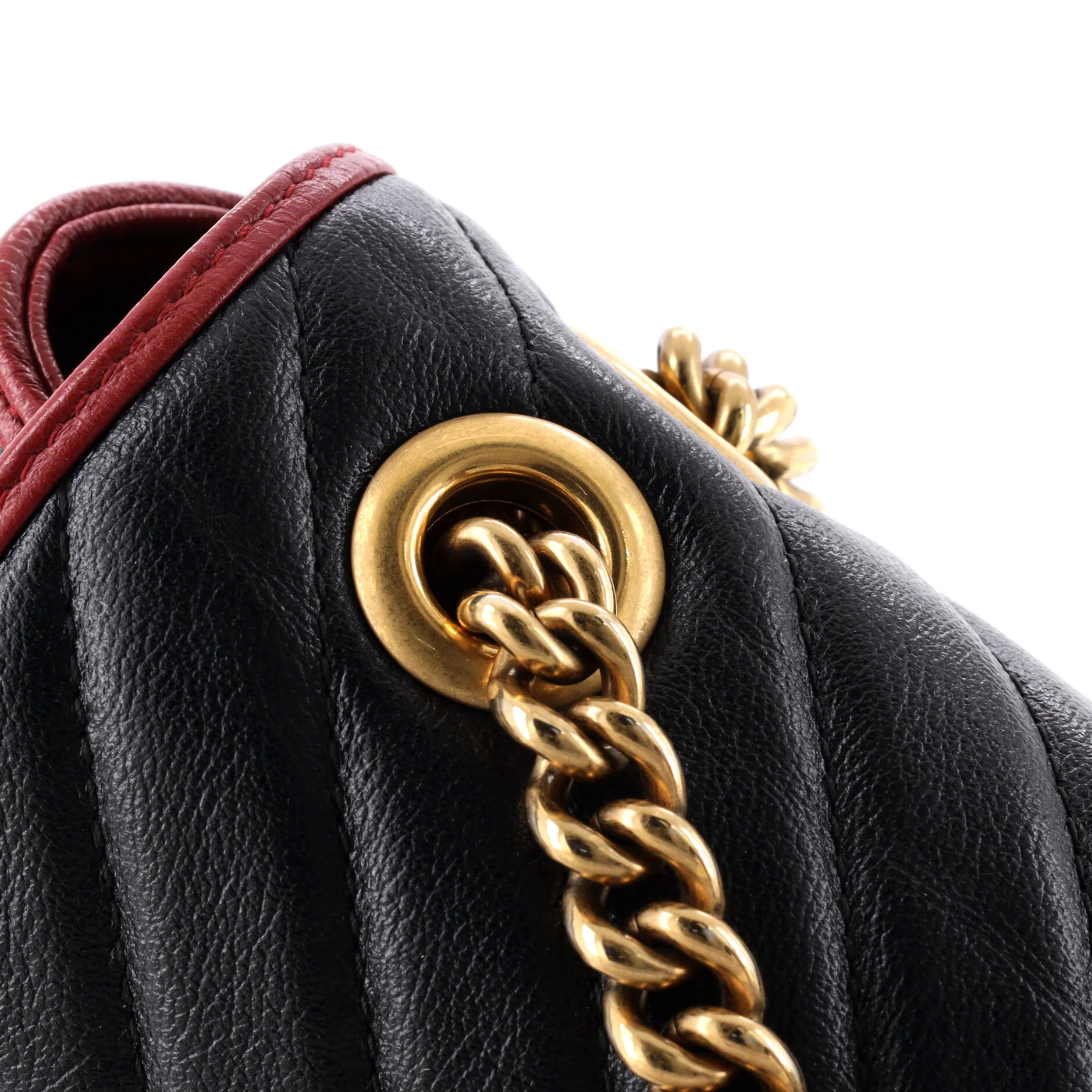 GG Marmont Flap Bag Diagonal Quilted Leather Small - Image 6