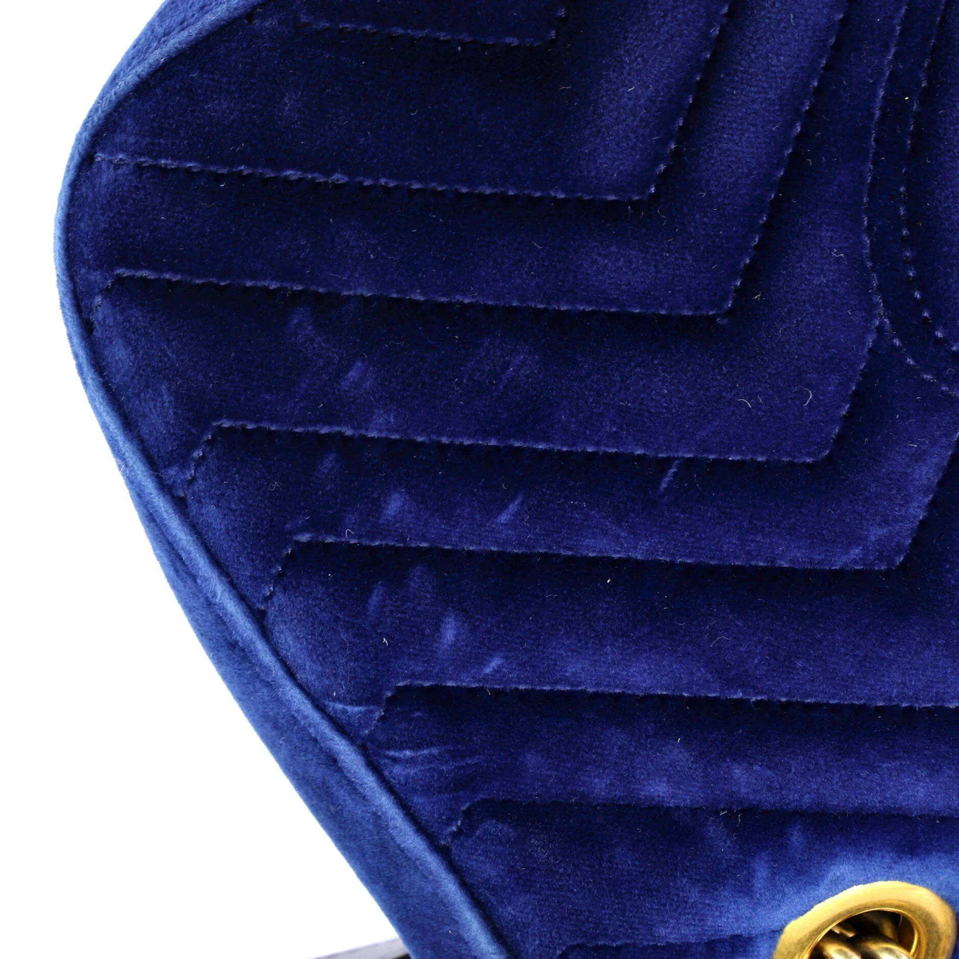 GG Marmont Flap Bag Embroidered Matelasse Velvet Small - Image 7