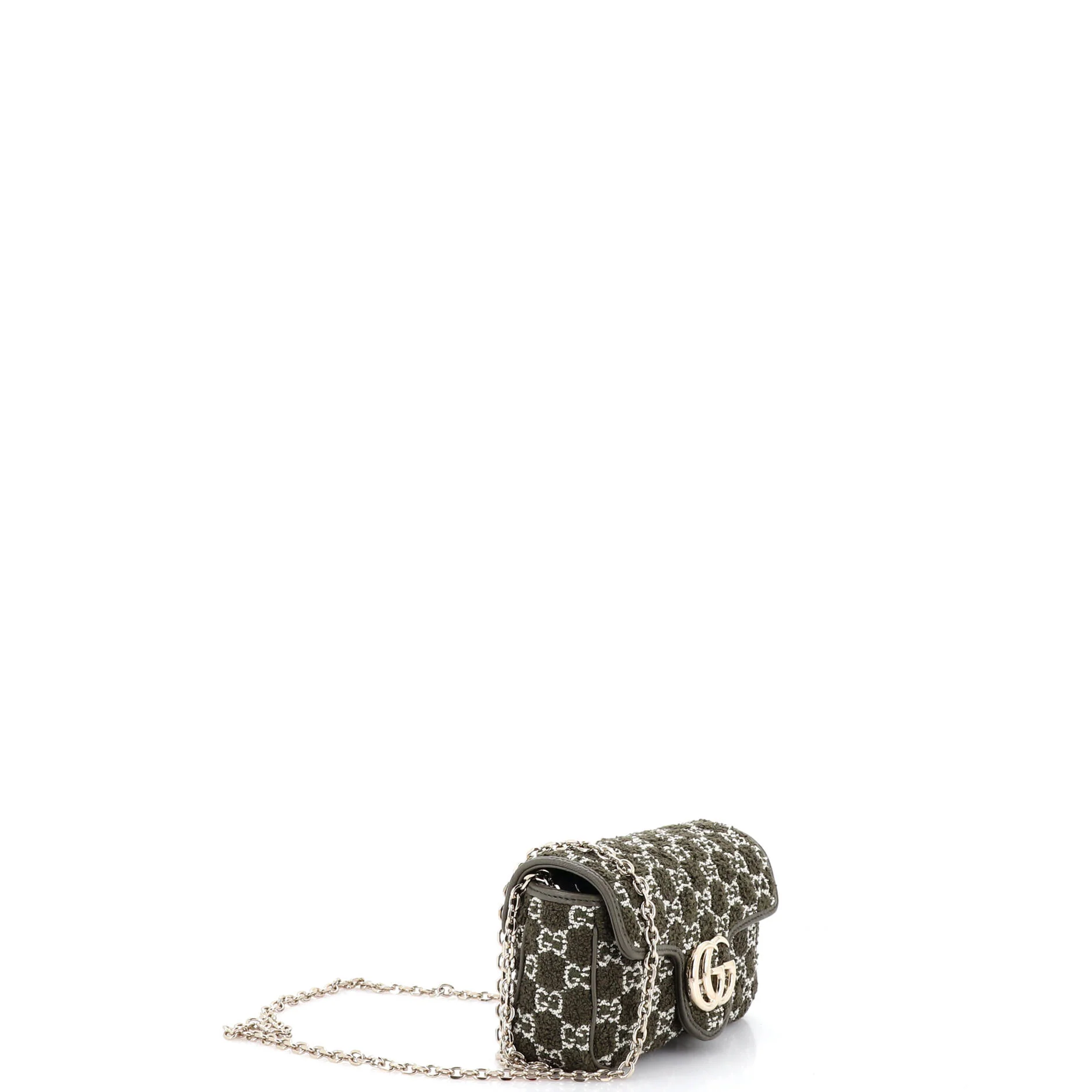GG Marmont Flap Bag Matelasse GG Boucle Tweed Mini - Image 2