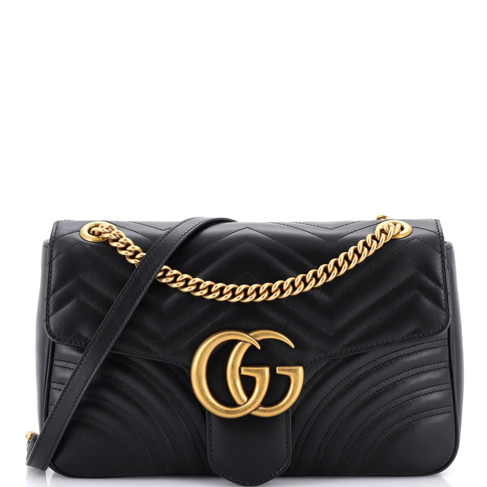 GG Marmont Flap Bag Matelasse Leather Medium