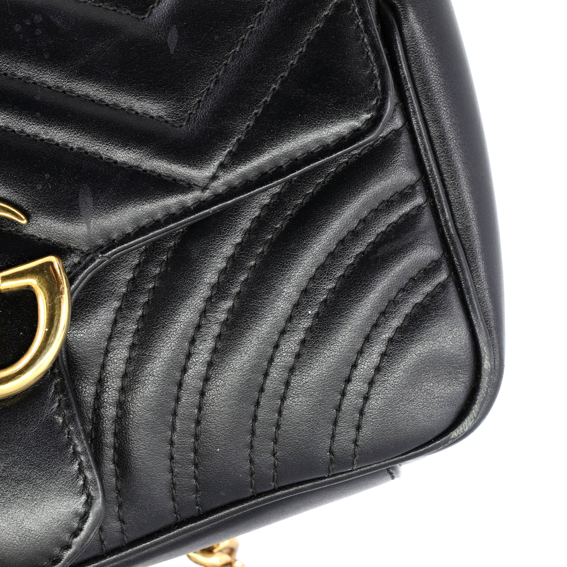 GG Marmont Flap Bag Matelasse Leather Small - Image 8
