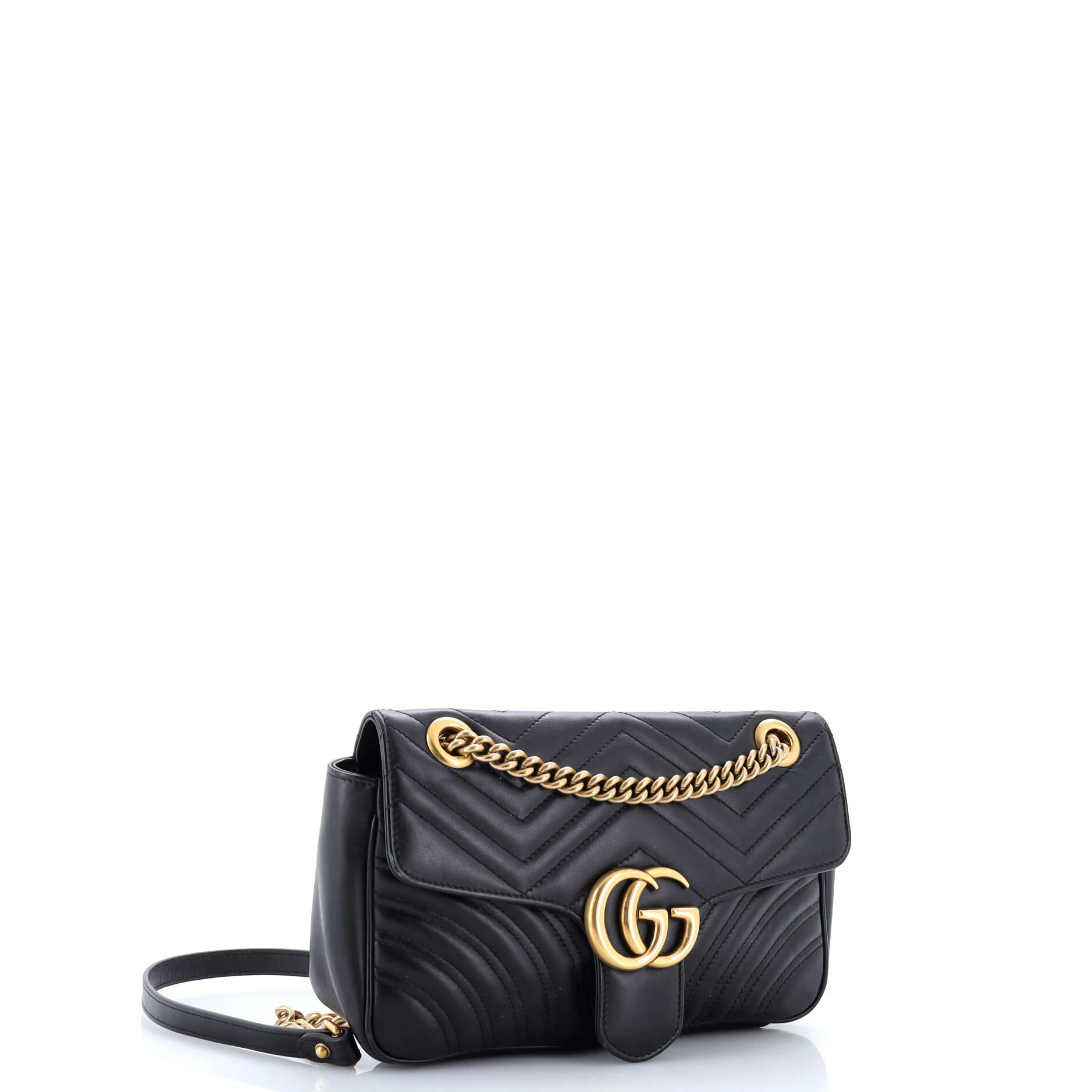 GG Marmont Flap Bag Matelasse Leather Small - Image 2