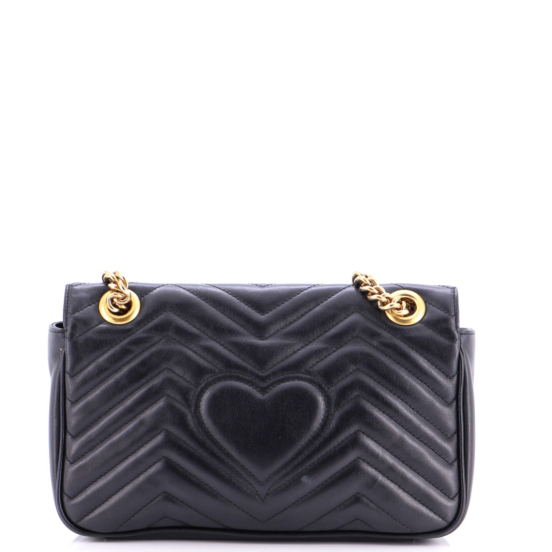 GG Marmont Flap Bag Matelasse Leather Small - Image 3
