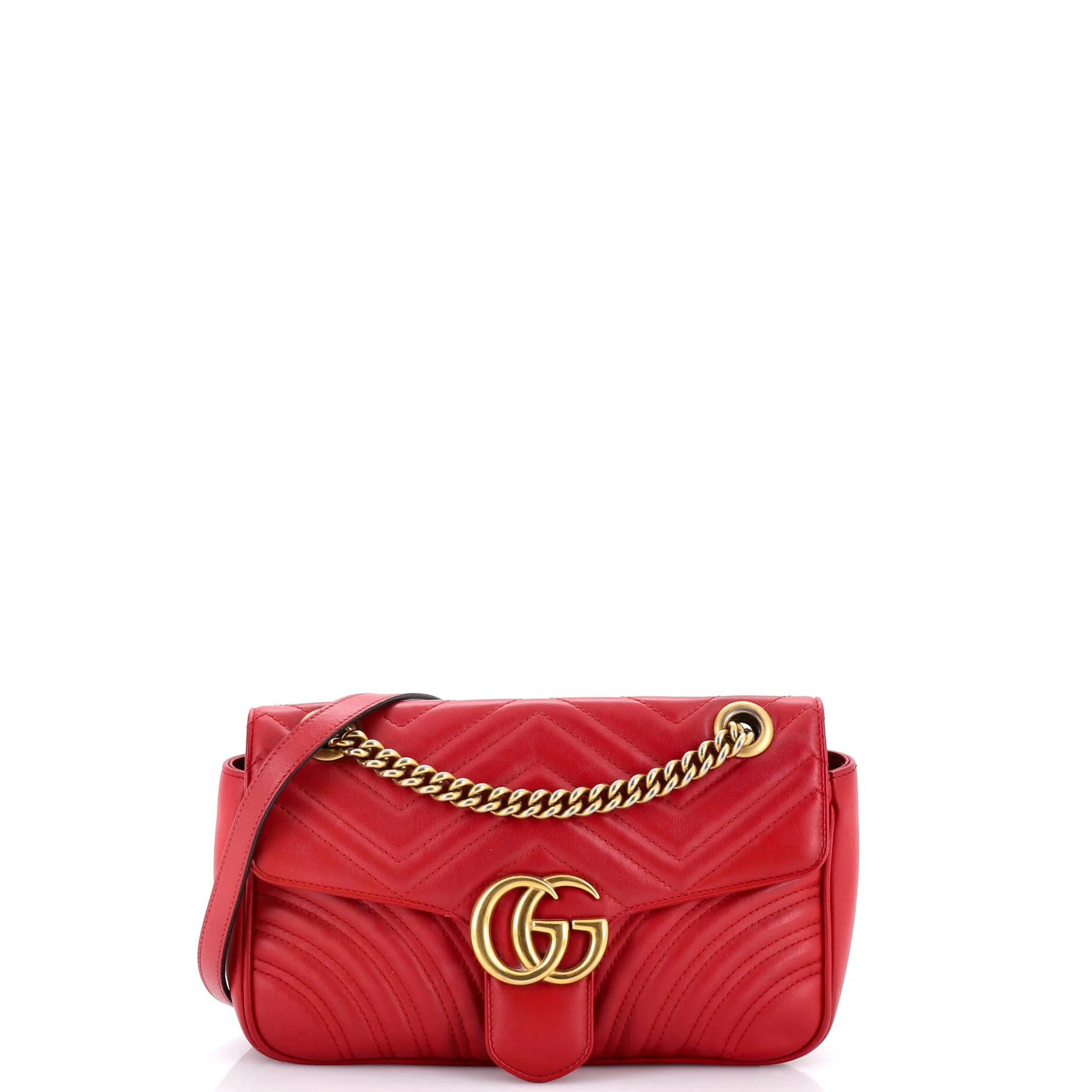 GG Marmont Flap Bag Matelasse Leather Small
