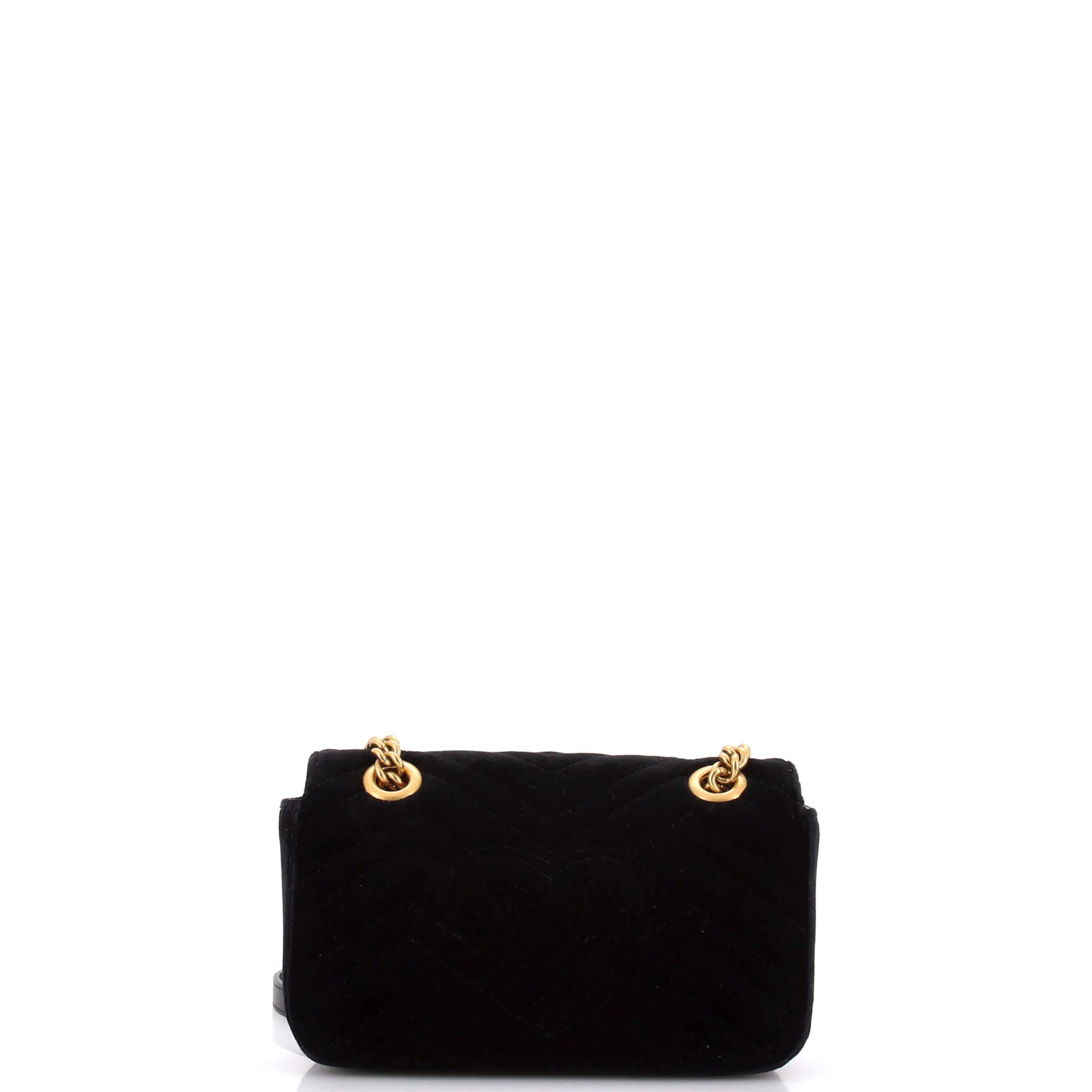 GG Marmont Flap Bag Matelasse Velvet Mini - Image 3