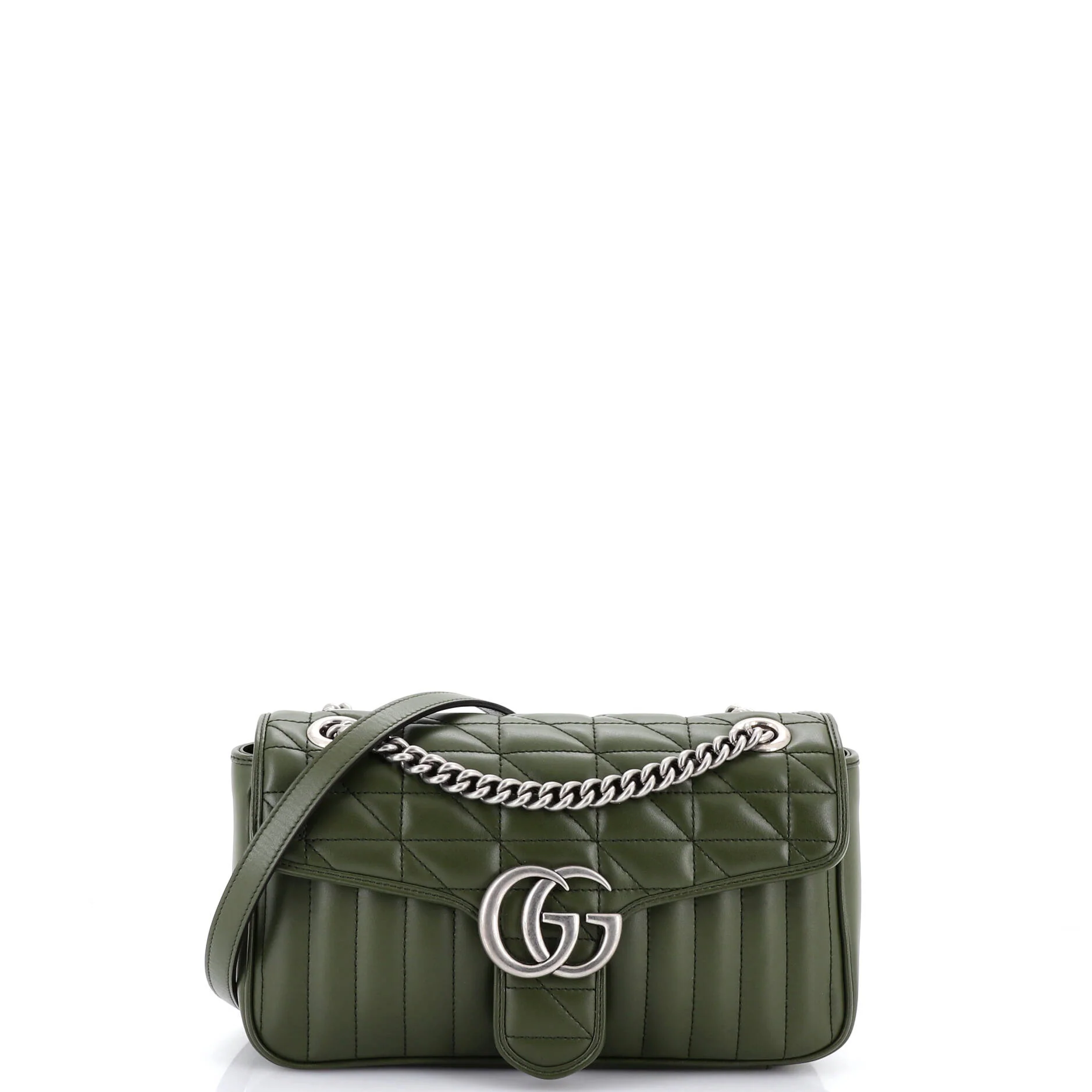 GG Marmont Flap Bag Mixed Matelasse Leather Small