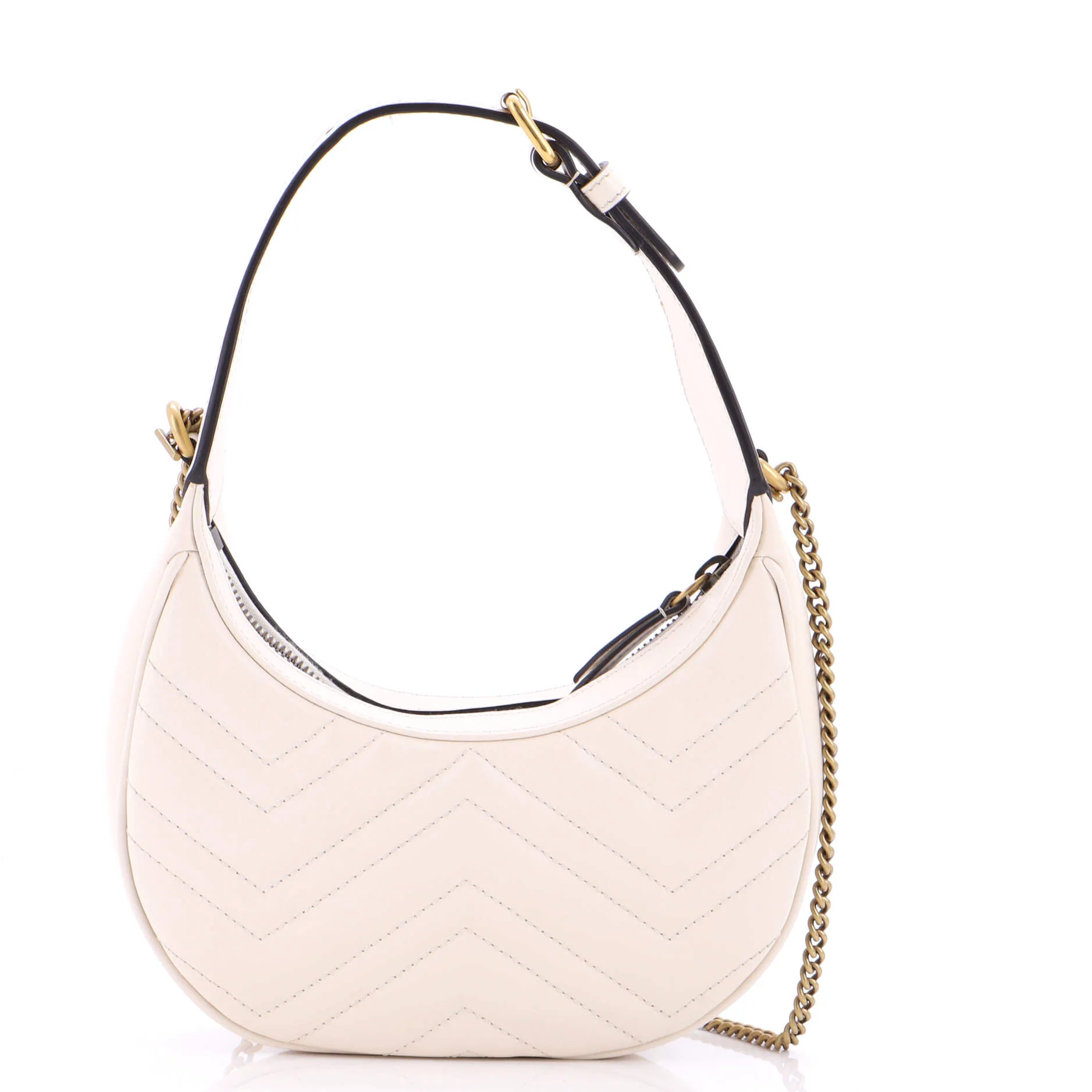 GG Marmont Half Moon Hobo Matelasse Leather Mini - Image 3