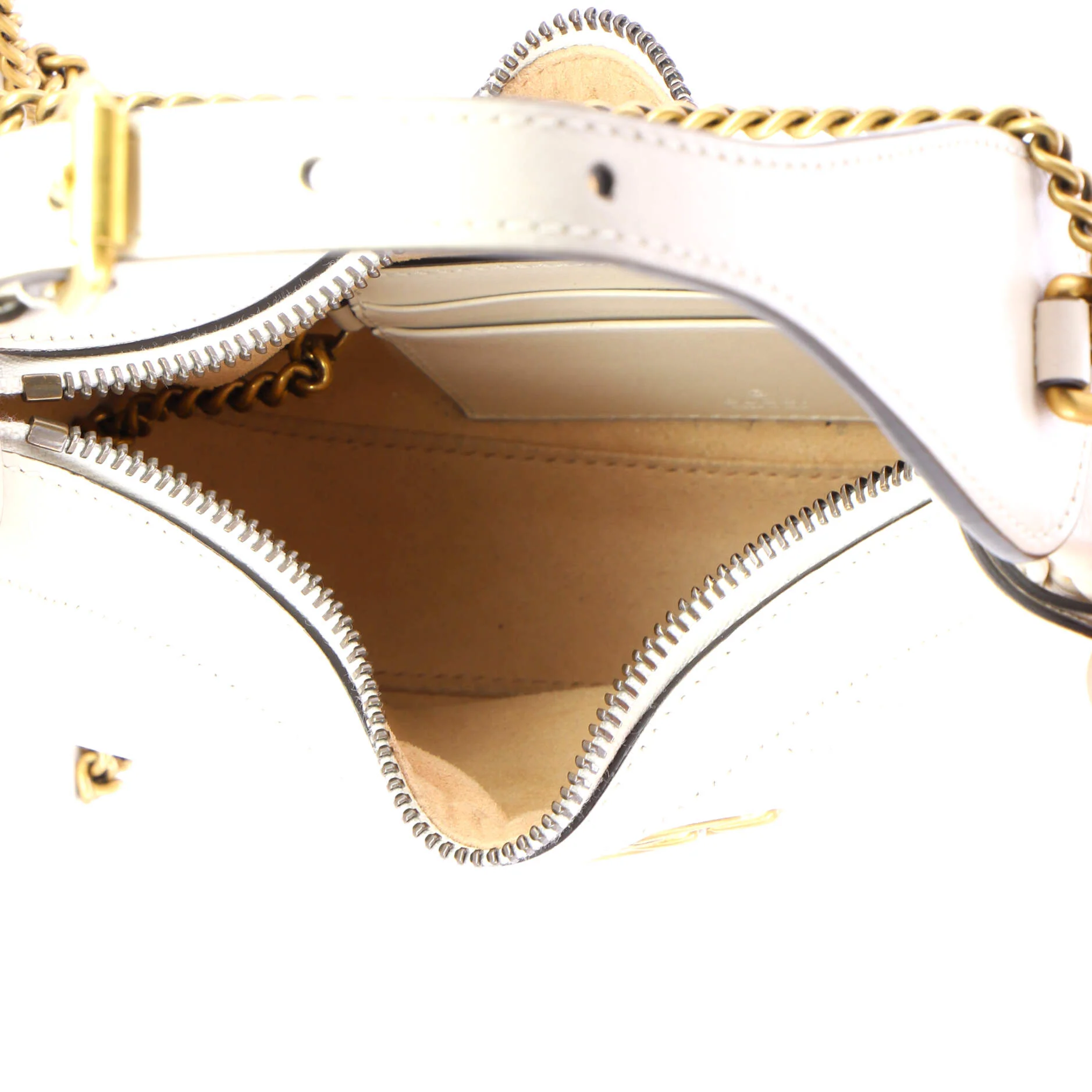 GG Marmont Half Moon Hobo Matelasse Leather Mini - Image 5