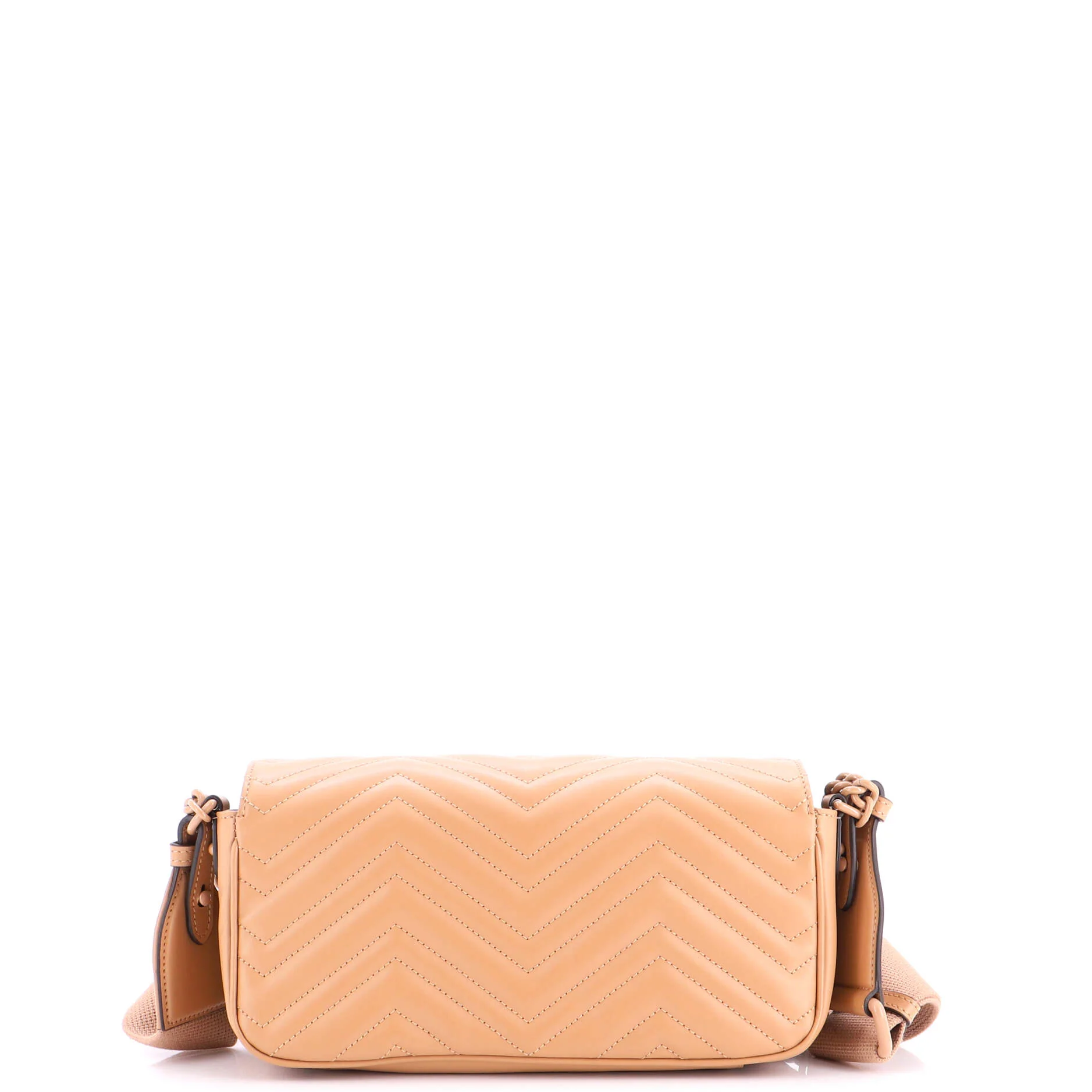 GG Marmont Monochrome Flap Bag Matelasse Leather Medium - Image 3
