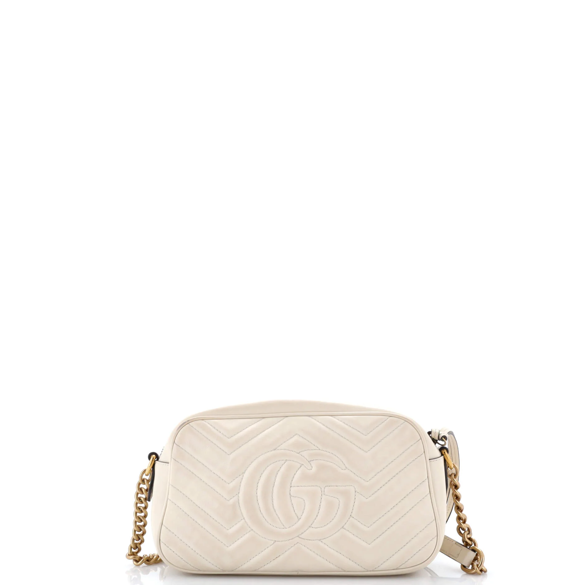 GG Marmont Monochrome Shoulder Bag Matelasse Leather Small - Image 3