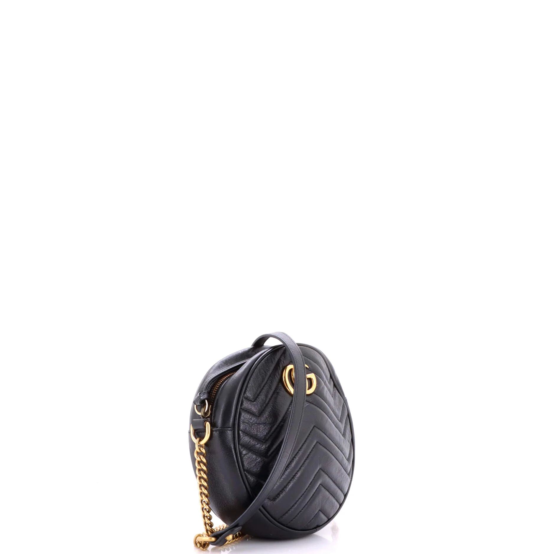 GG Marmont Round Shoulder Bag Matelasse Leather Mini - Image 2