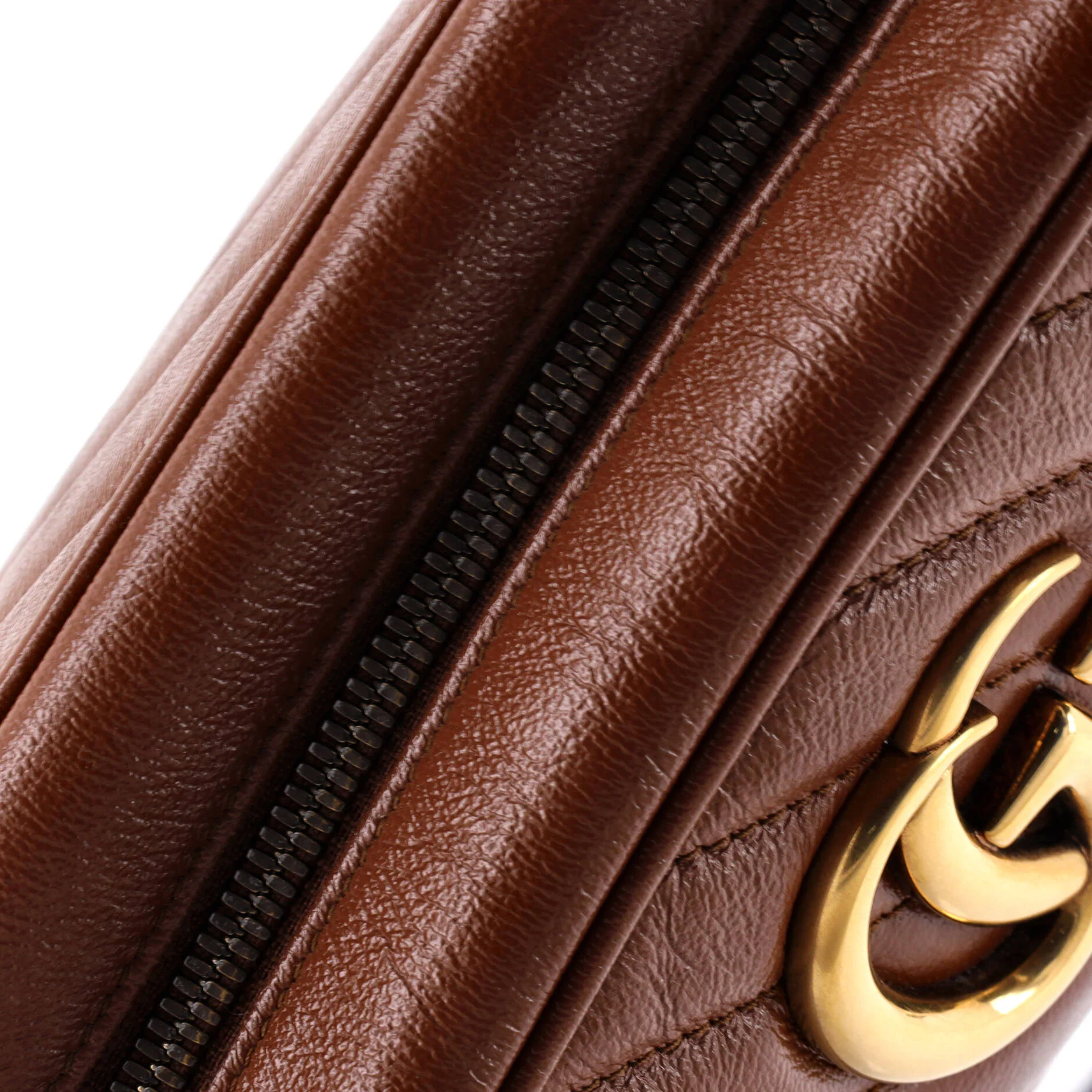 GG Marmont Shoulder Bag Diagonal Quilted Leather Small - Image 6