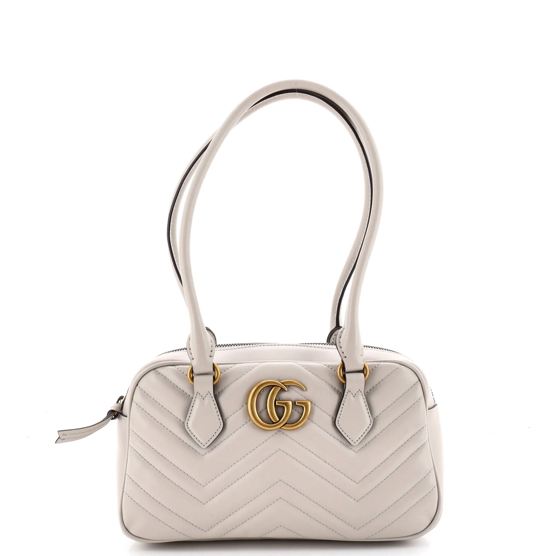 GG Marmont Top Handle Shoulder Bag Matelasse Leather Small