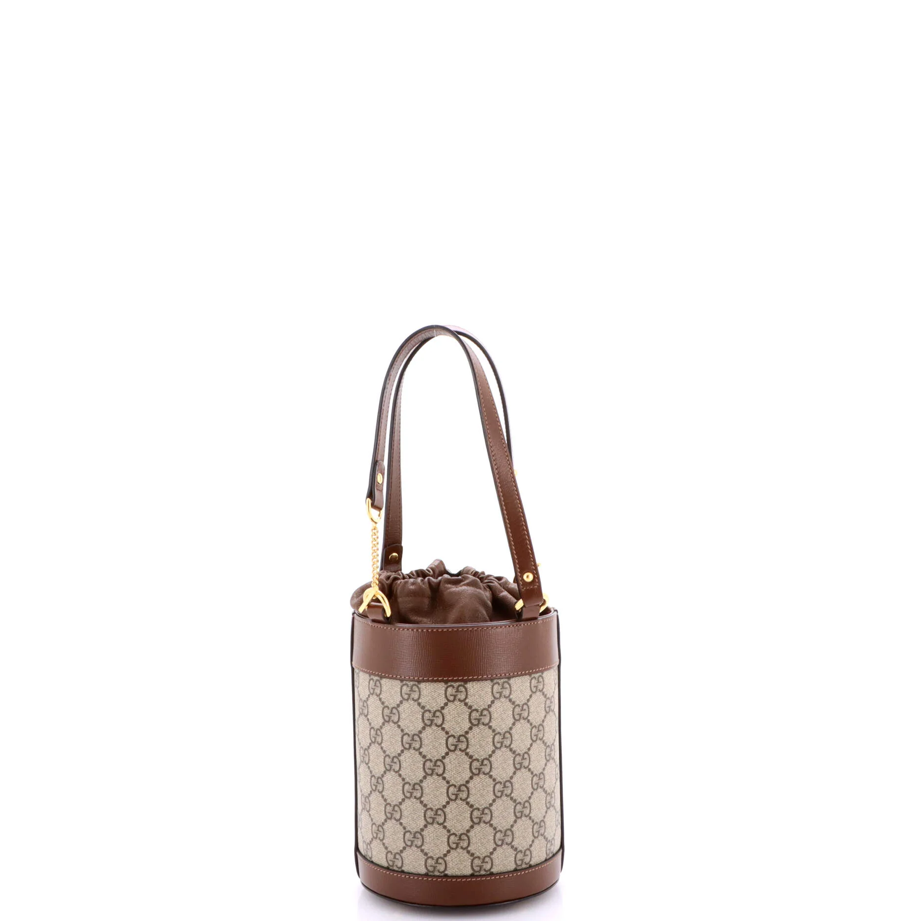 Horsebit 1955 Bucket Bag GG Coated Canvas with Leather Small - Image 3