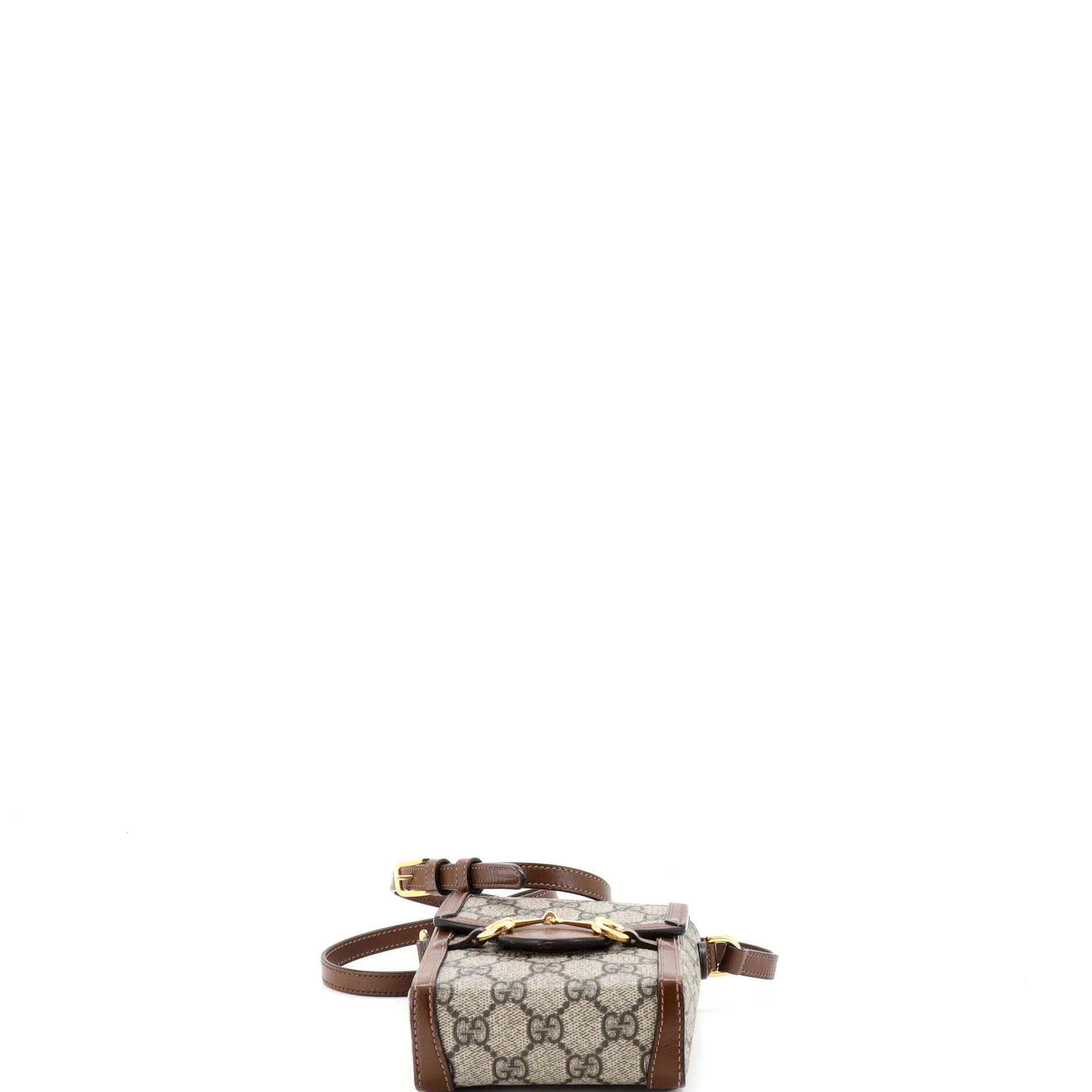 Horsebit 1955 Crossbody Bag GG Coated Canvas with Leather Mini - Image 4