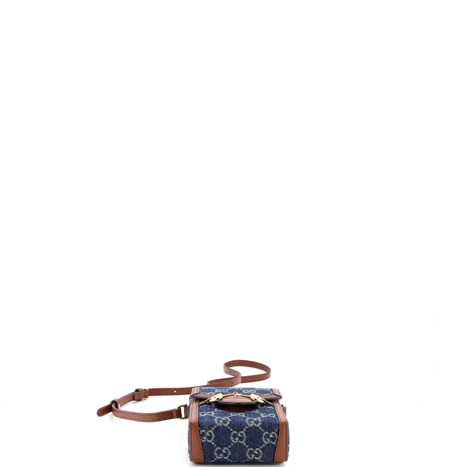 Horsebit 1955 Crossbody Bag GG Denim Mini - Image 4