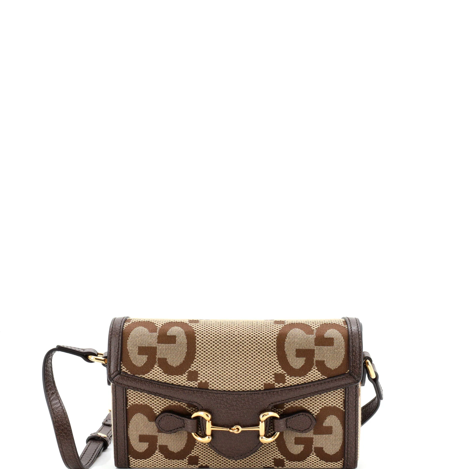 Horsebit 1955 Flap Crossbody Bag Jumbo GG Canvas Mini