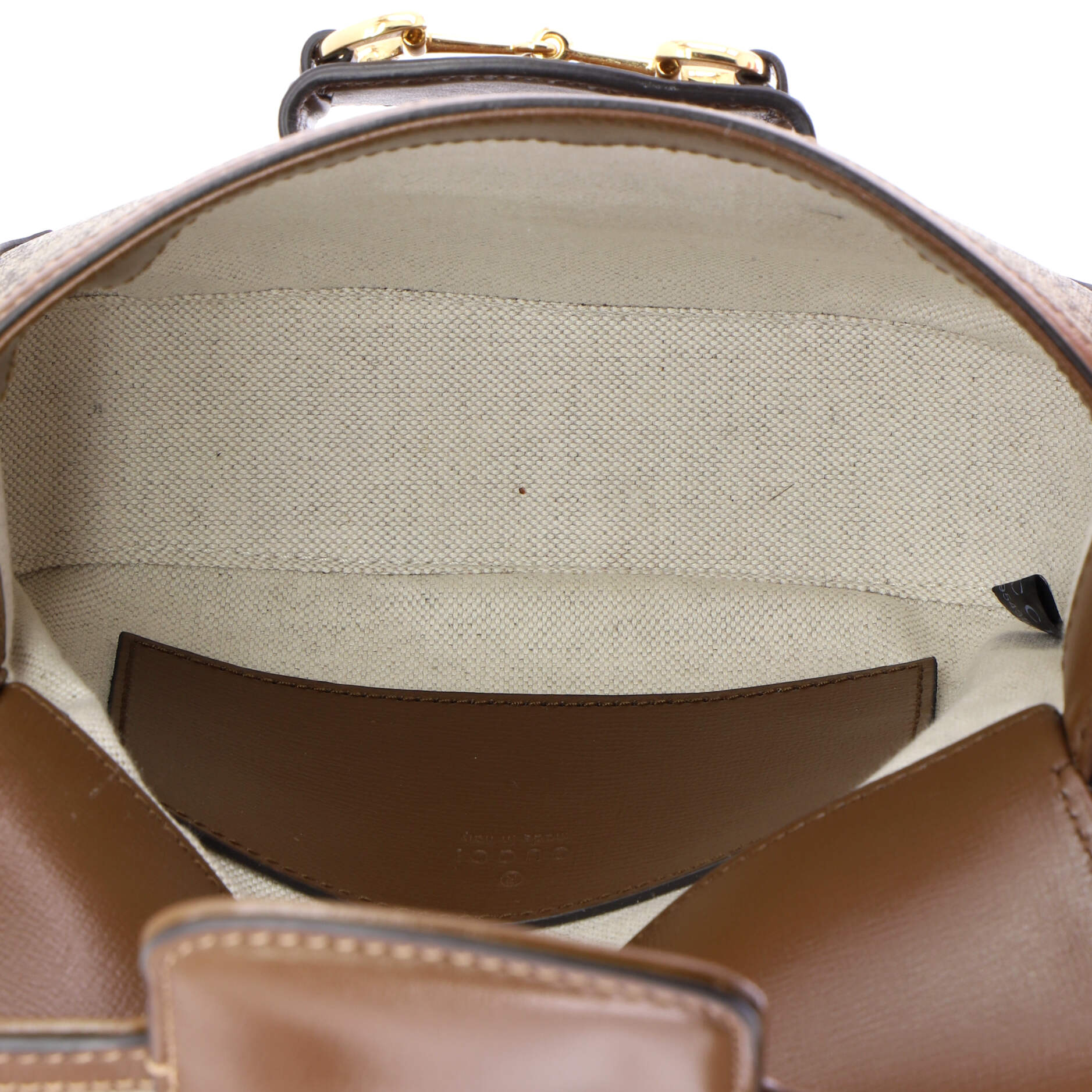 Horsebit 1955 Shoulder Bag GG Coated Canvas with Leather Mini - Image 5