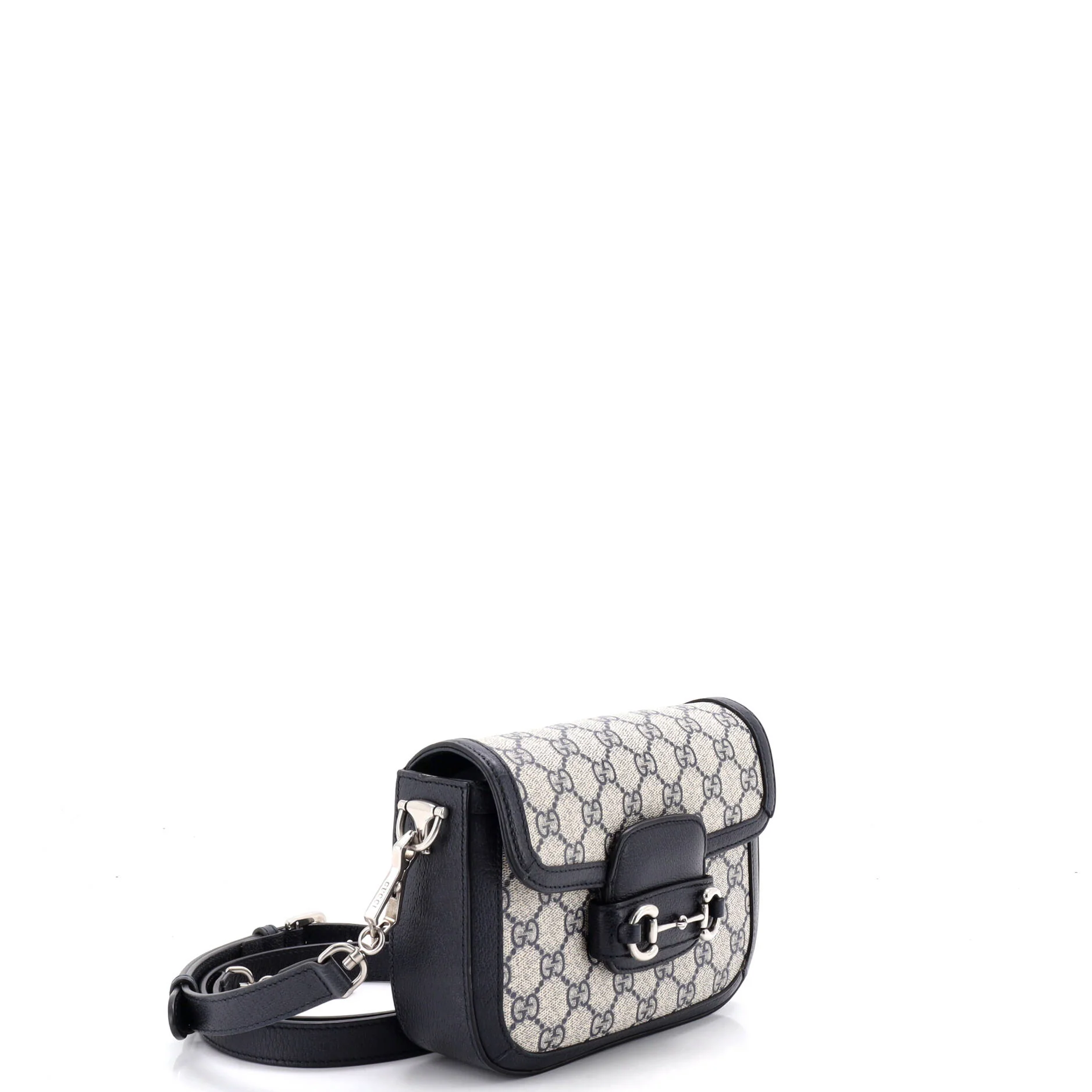 Horsebit 1955 Shoulder Bag GG Coated Canvas with Leather Mini - Image 2