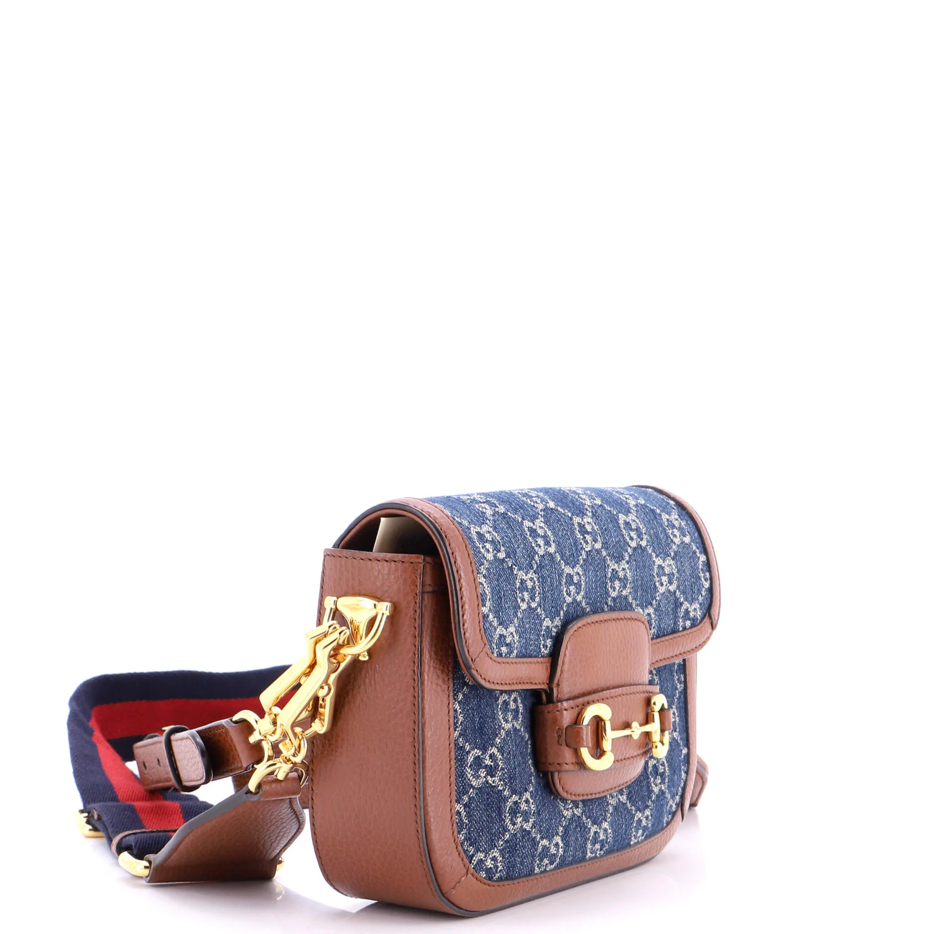 Horsebit 1955 Shoulder Bag GG Denim Mini - Image 2