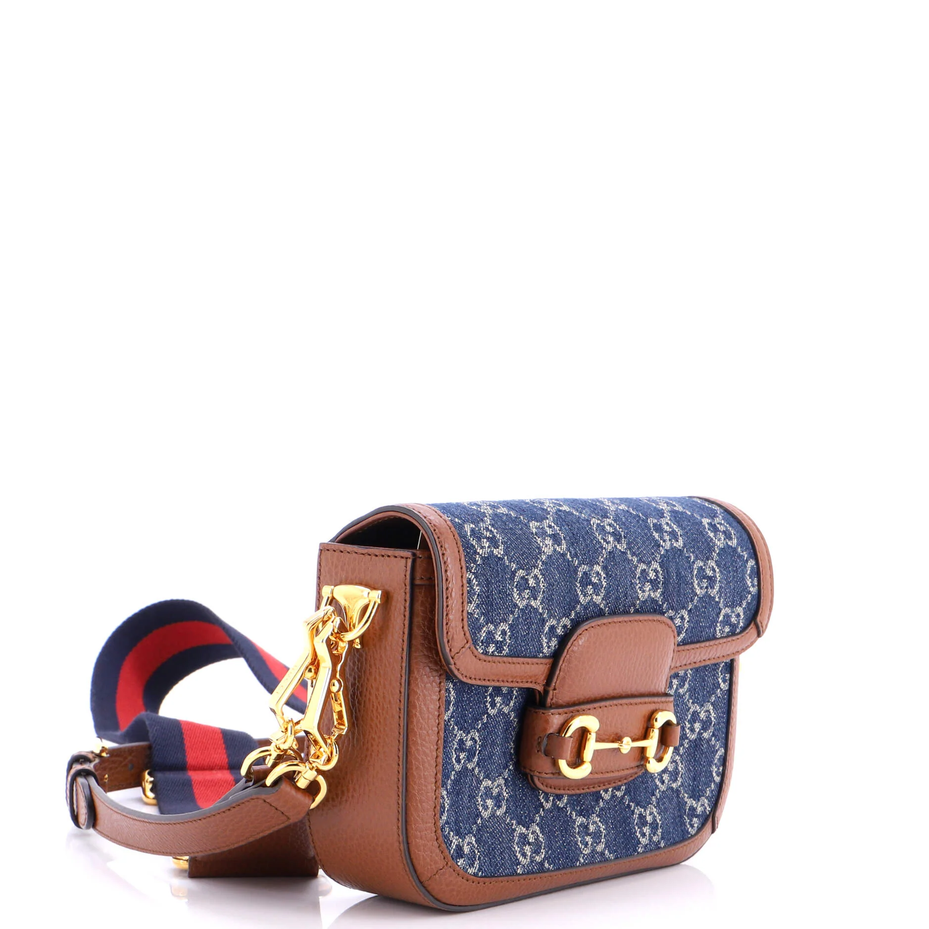 Horsebit 1955 Shoulder Bag GG Denim Mini - Image 2