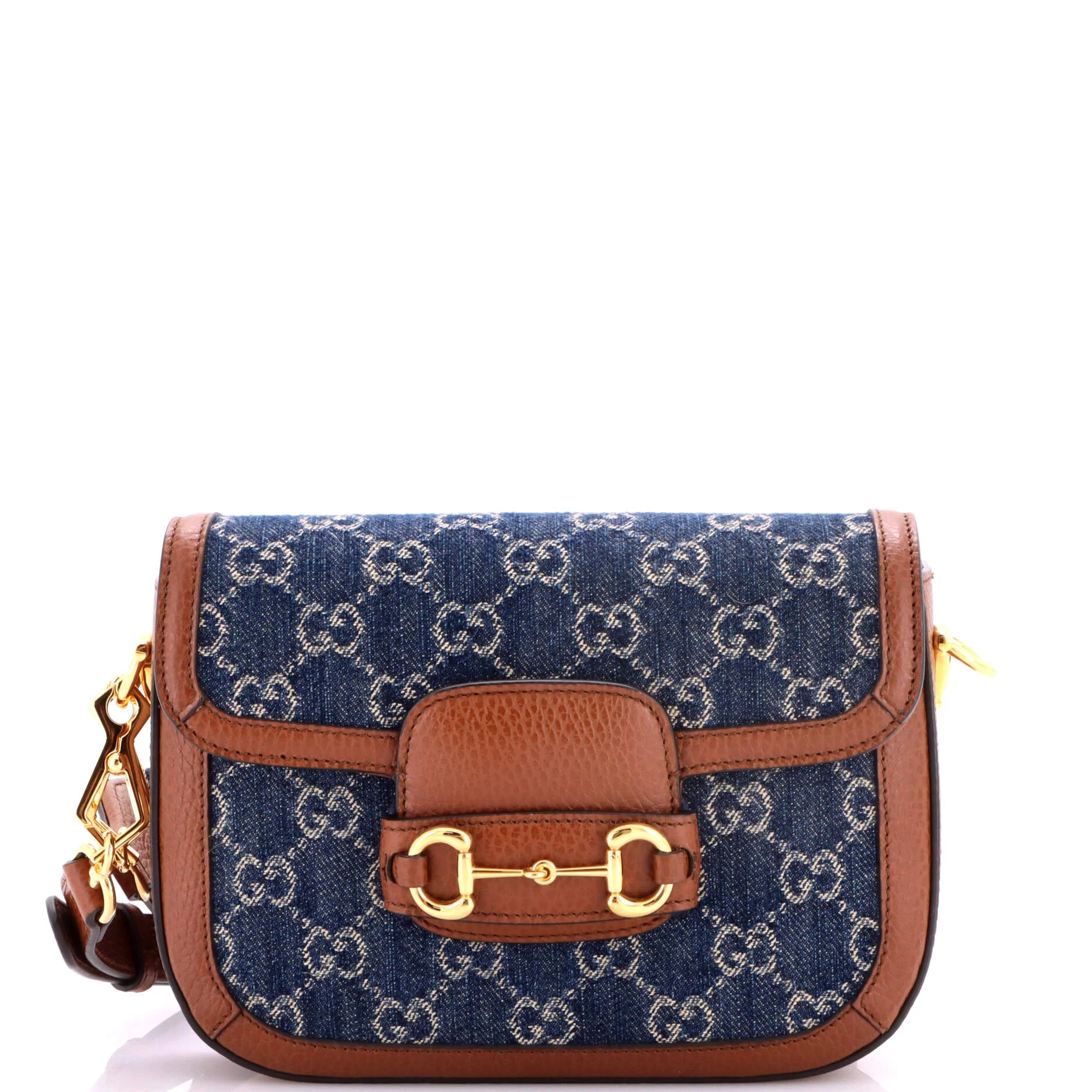 Horsebit 1955 Shoulder Bag GG Denim Mini