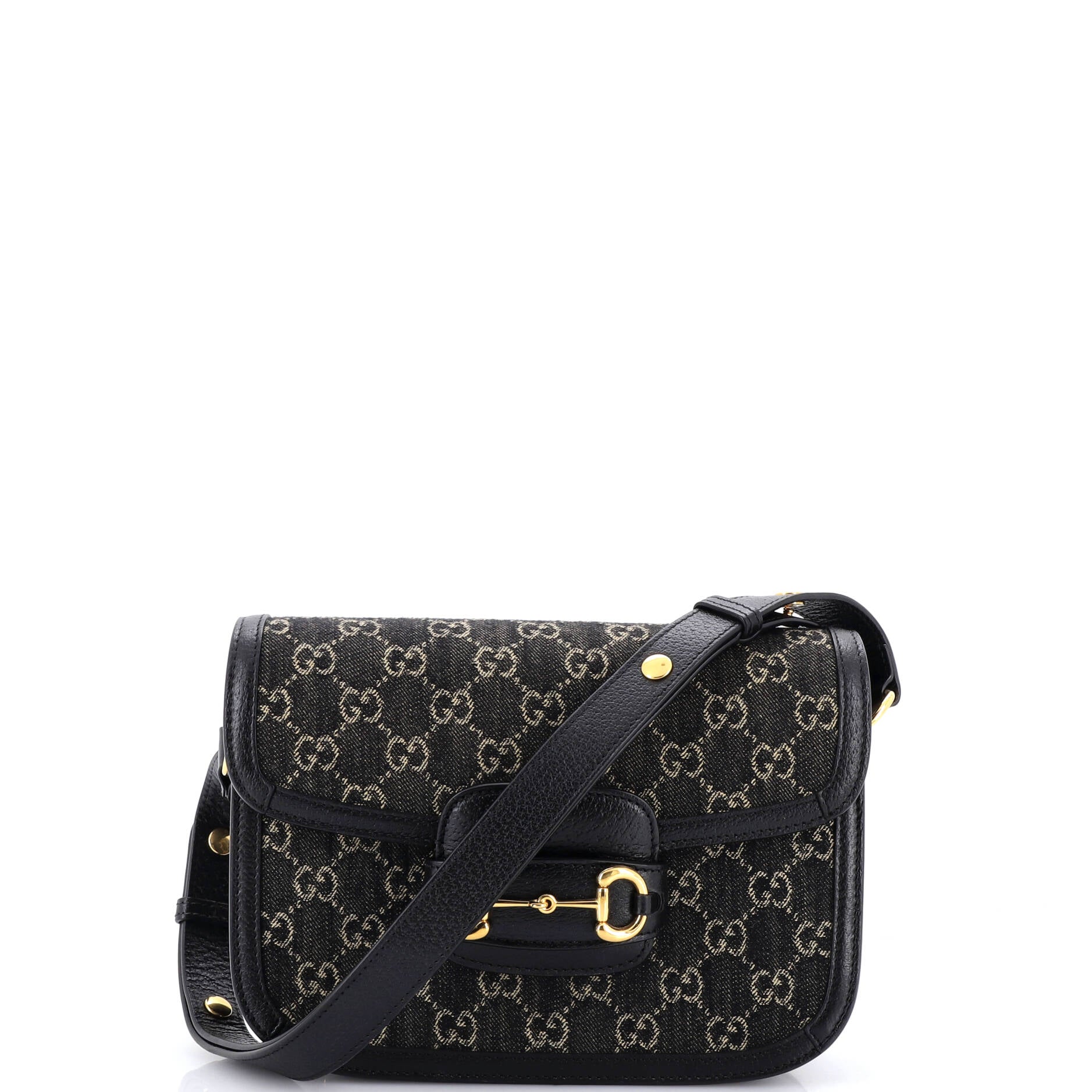 Horsebit 1955 Shoulder Bag GG Denim Small