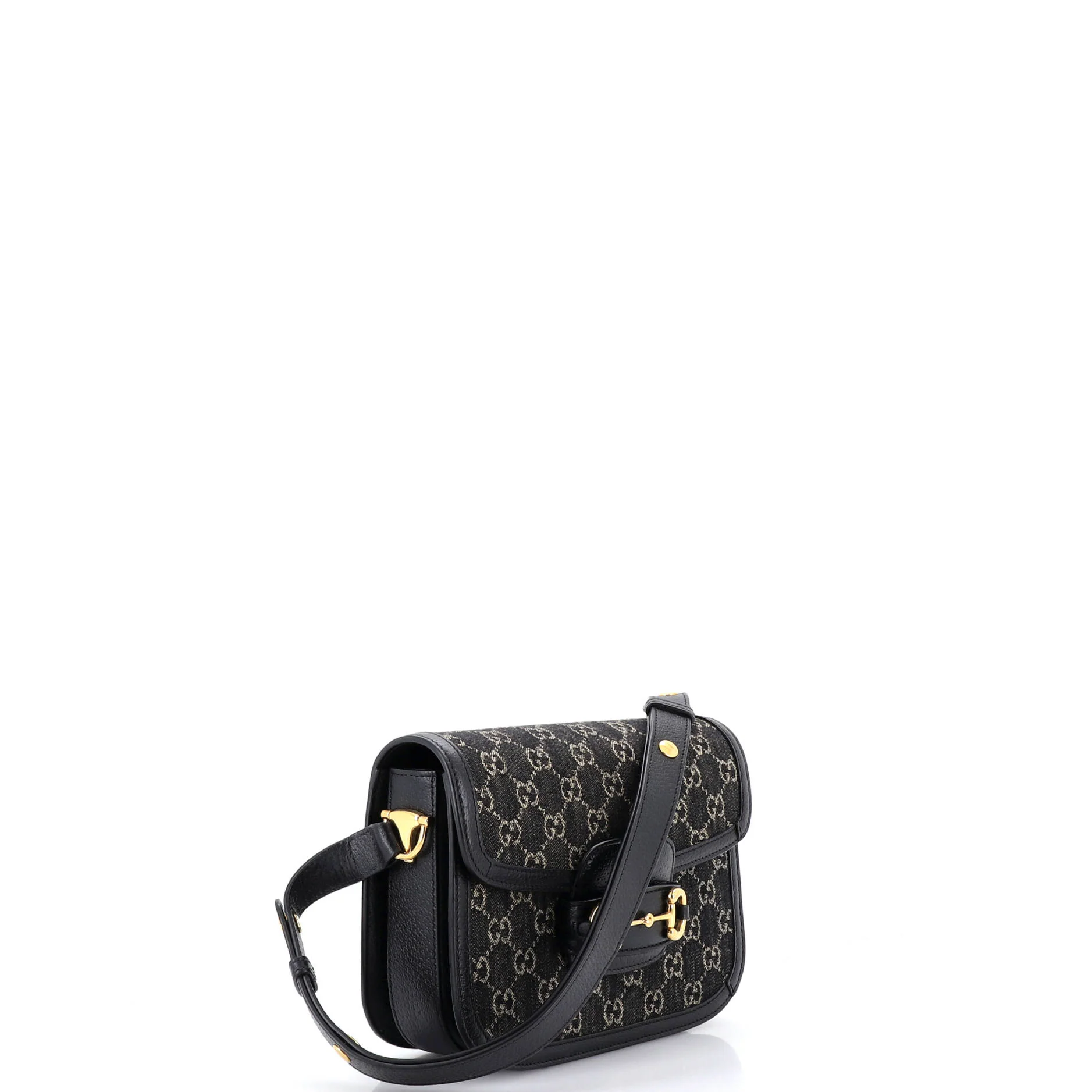 Horsebit 1955 Shoulder Bag GG Denim Small - Image 2