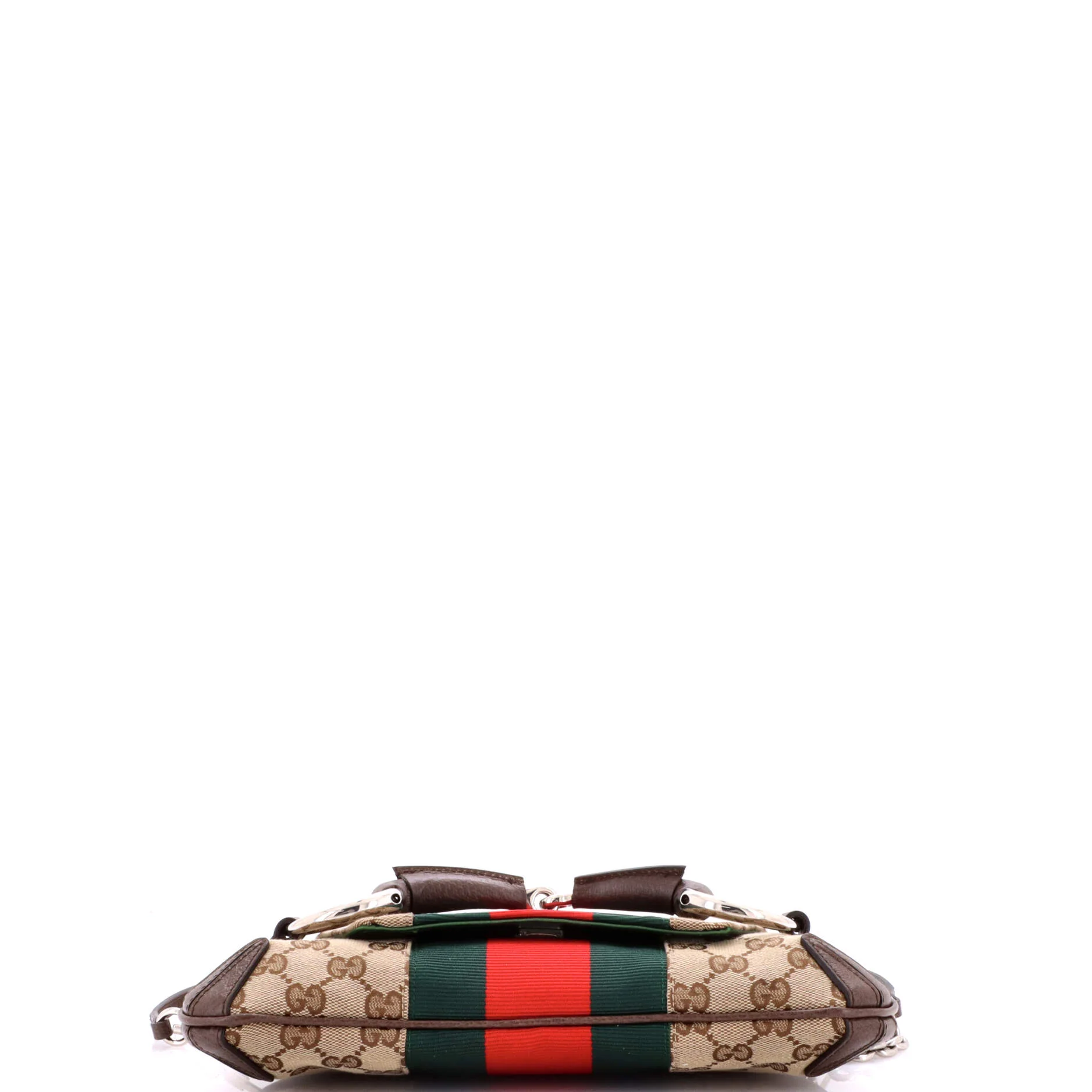 Horsebit NM Web Chain Clutch GG Canvas Small - Image 4