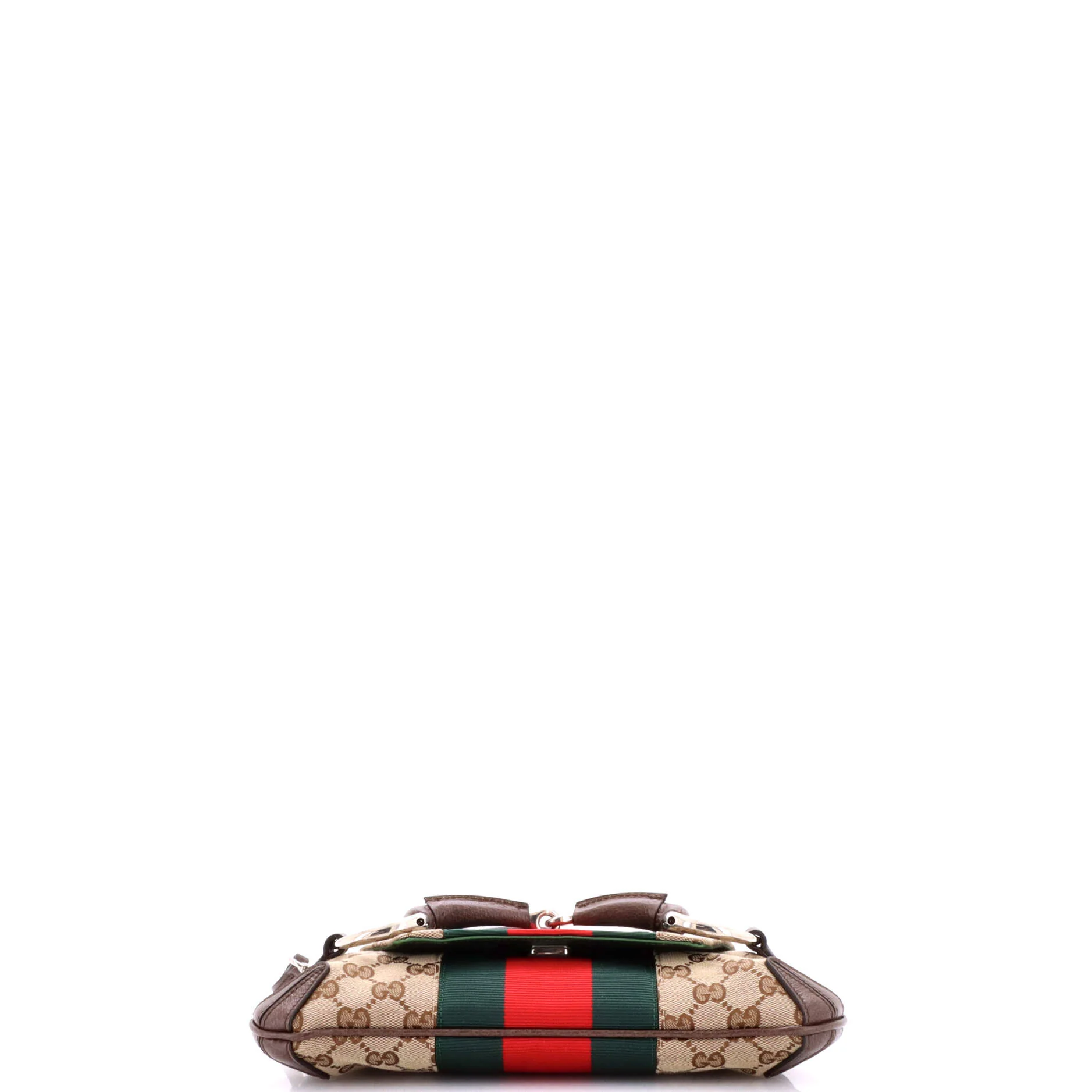 Horsebit NM Web Chain Clutch GG Canvas Small - Image 4