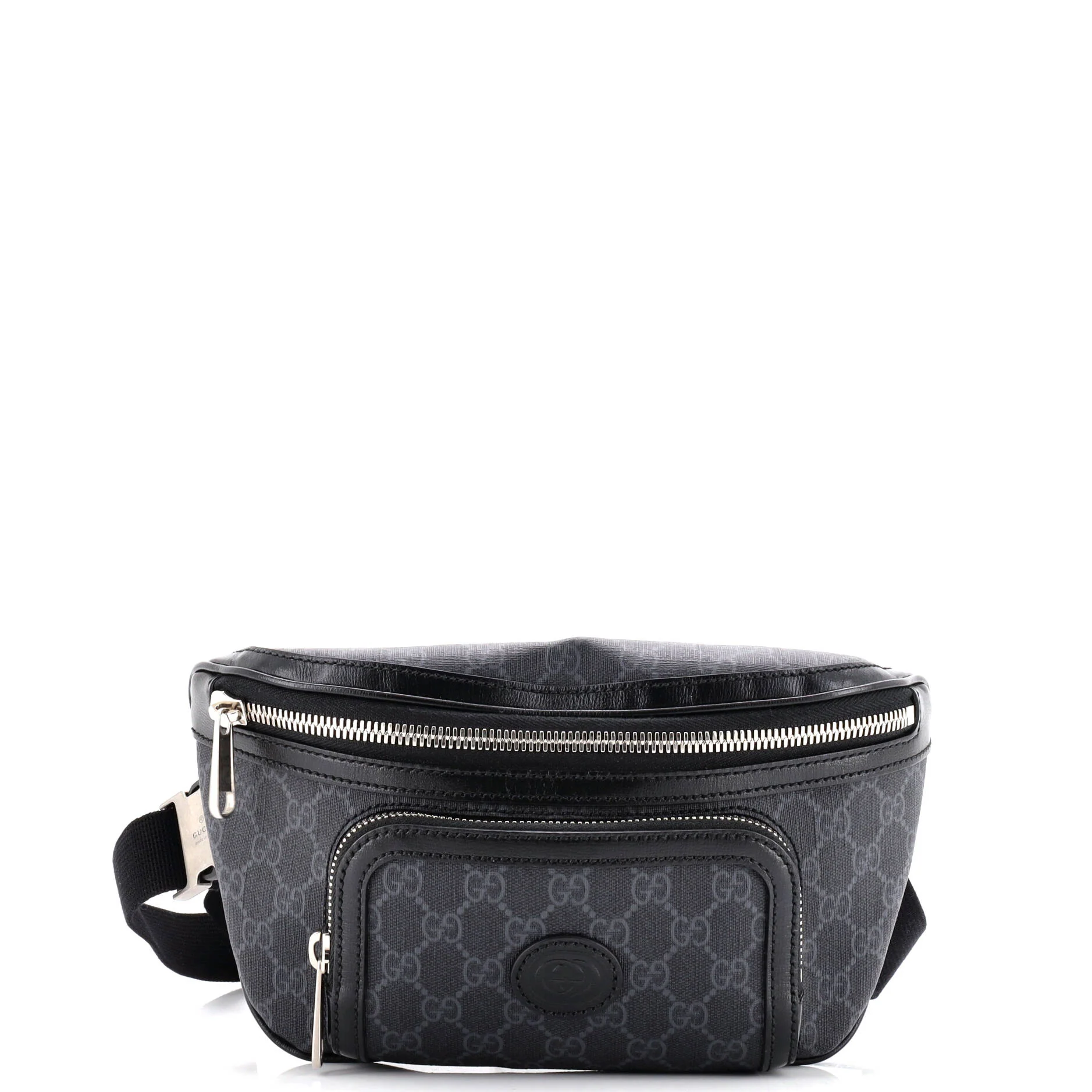Interlocking G Patch Belt Bag GG Coated Canvas Large