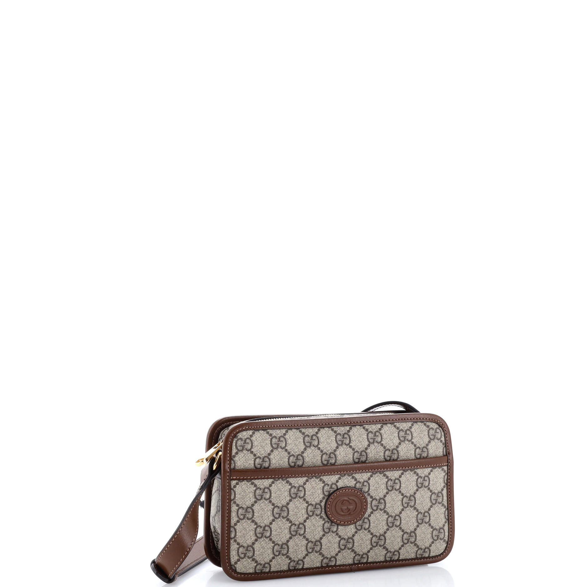 Interlocking G Patch Camera Bag GG Coated Canvas Mini - Image 2