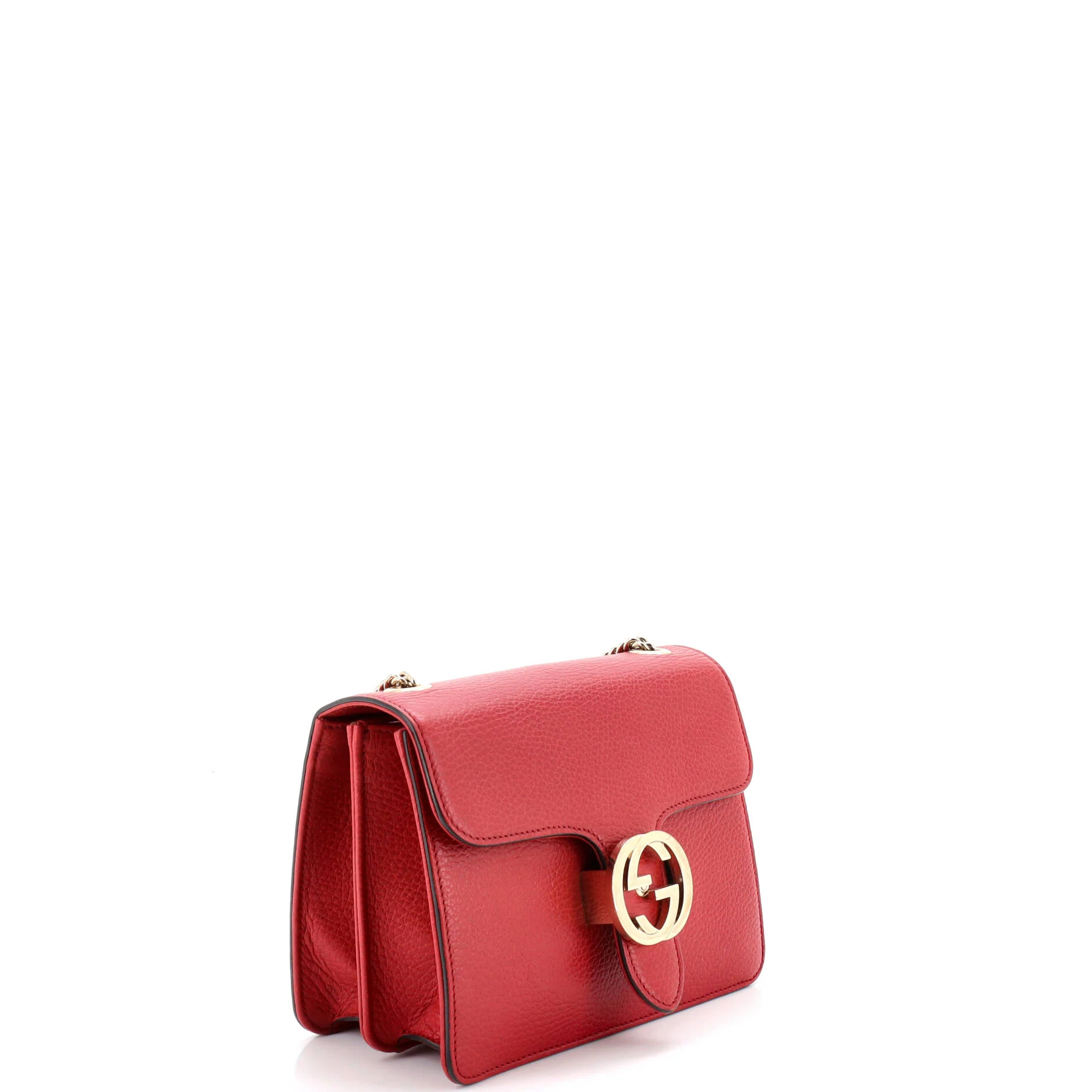 Interlocking Shoulder Bag Leather Small - Image 2