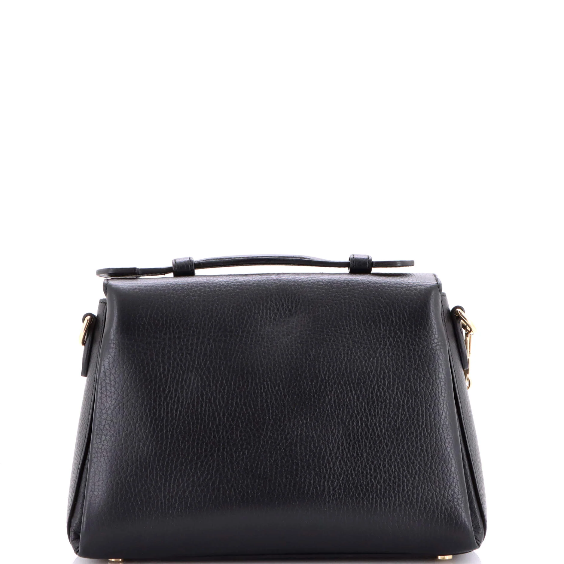 Interlocking Top Handle Bag Leather Medium - Image 3