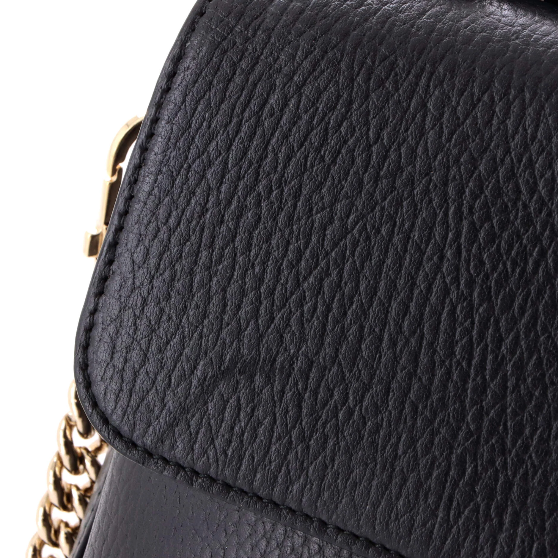 Interlocking Top Handle Bag Leather Medium - Image 6