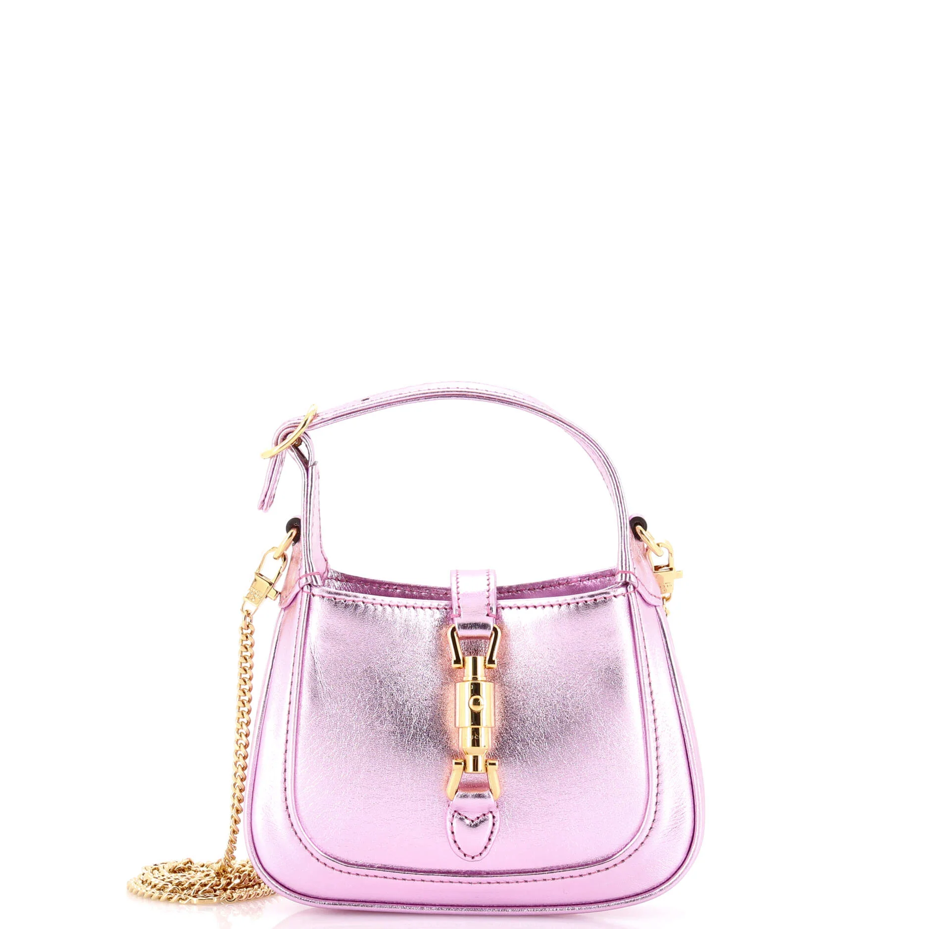 Jackie 1961 Chain Hobo Leather Super Mini