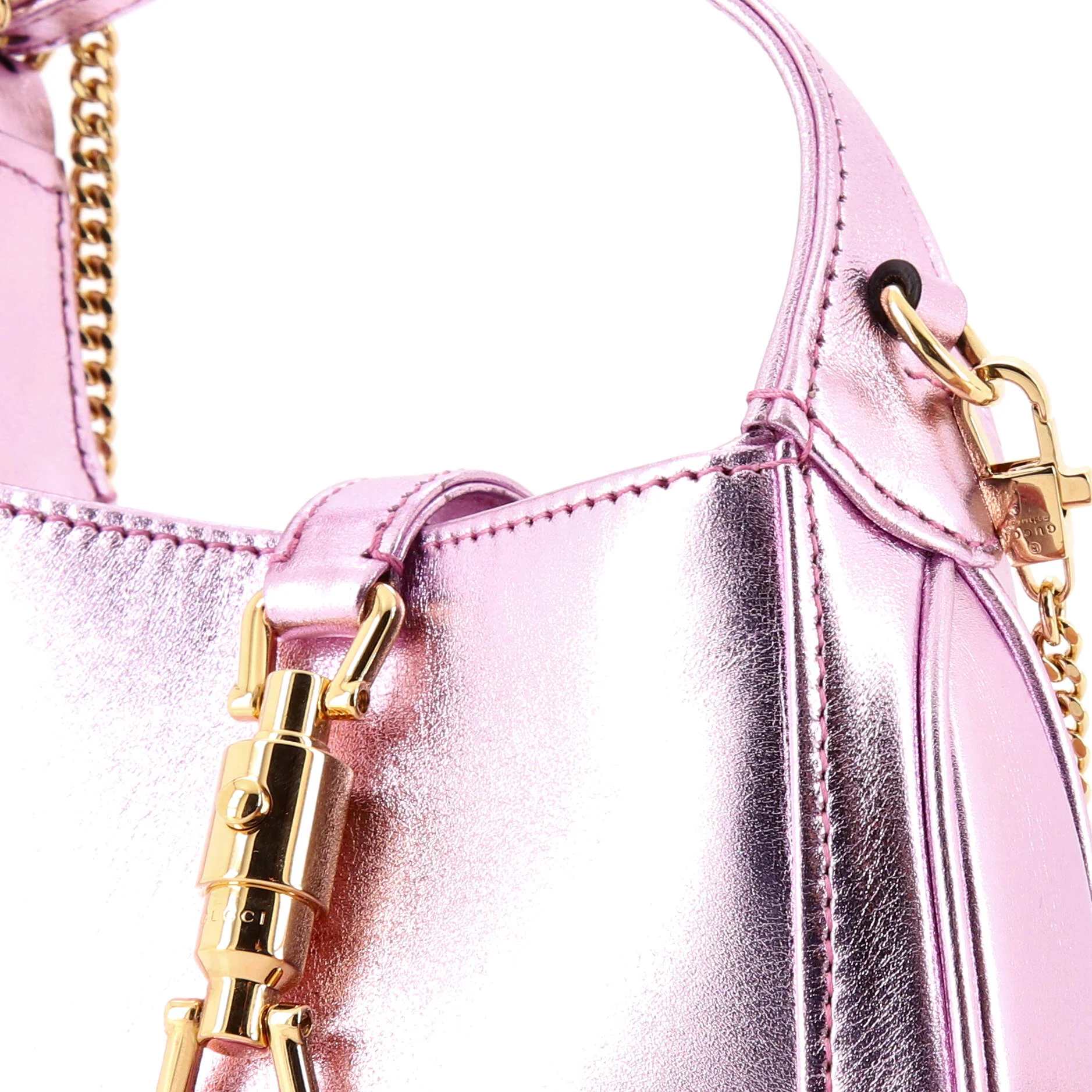 Jackie 1961 Chain Hobo Leather Super Mini - Image 6