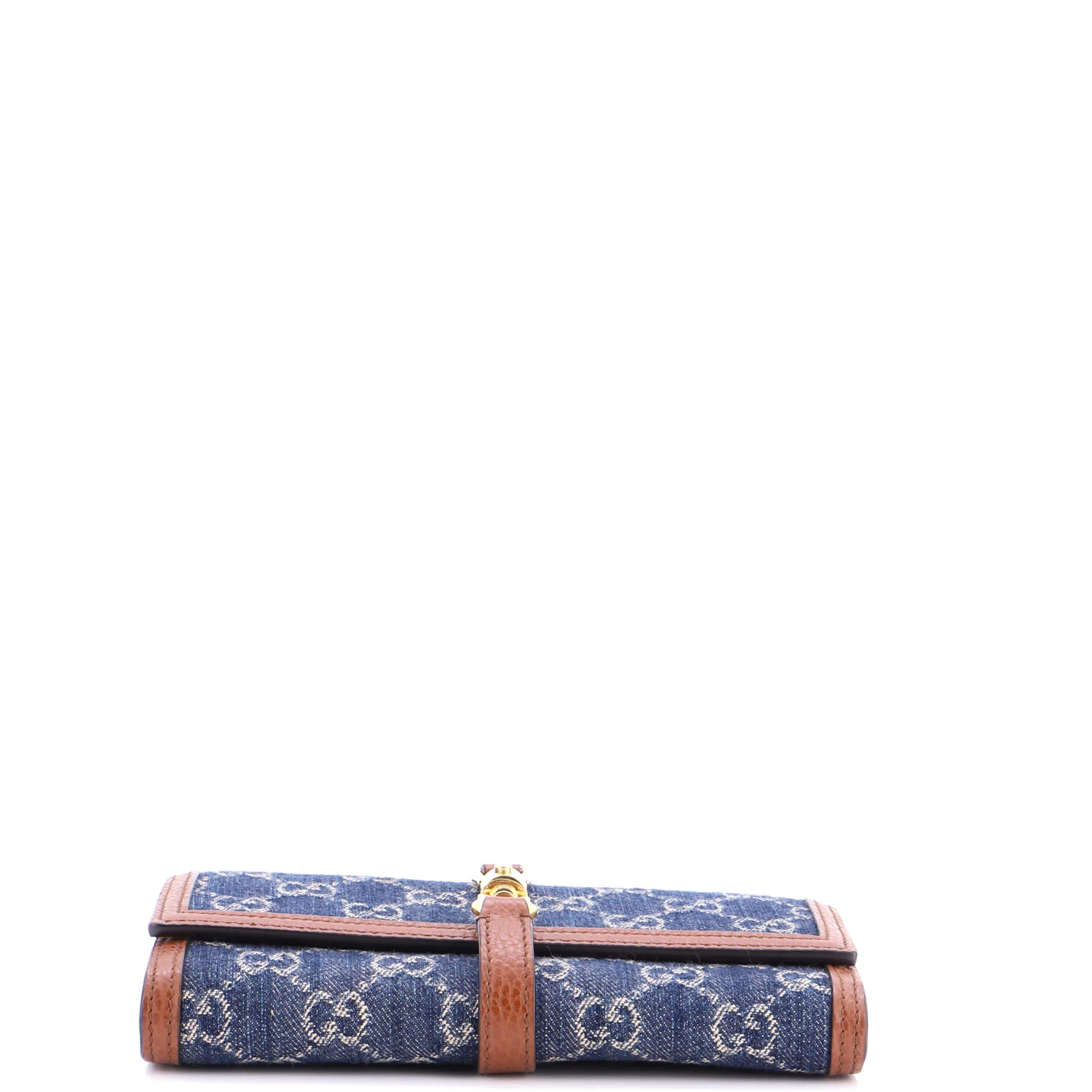 Jackie 1961 Continental Chain Wallet GG Denim - Image 4