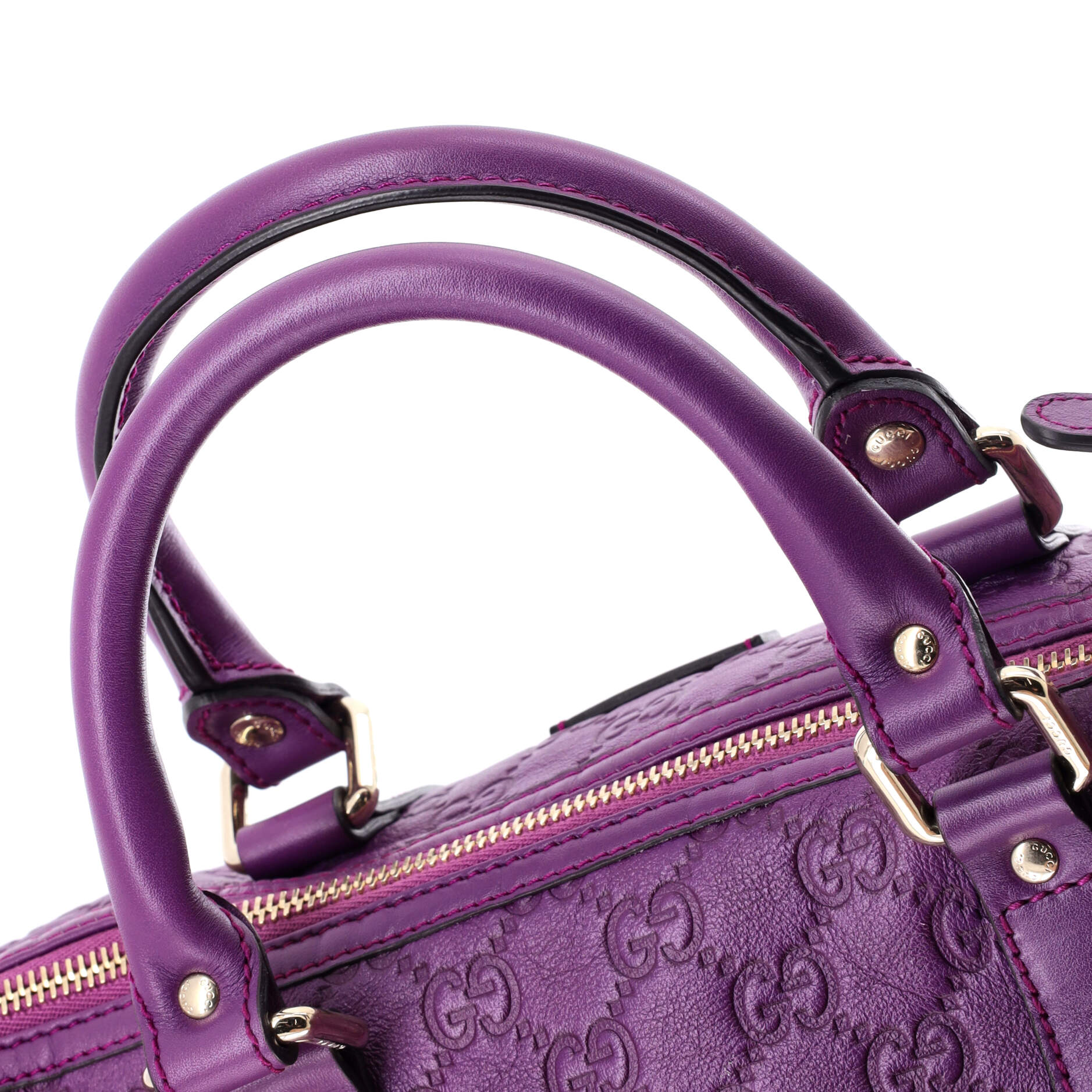 Joy Boston Bag Guccissima Leather Medium - Image 7