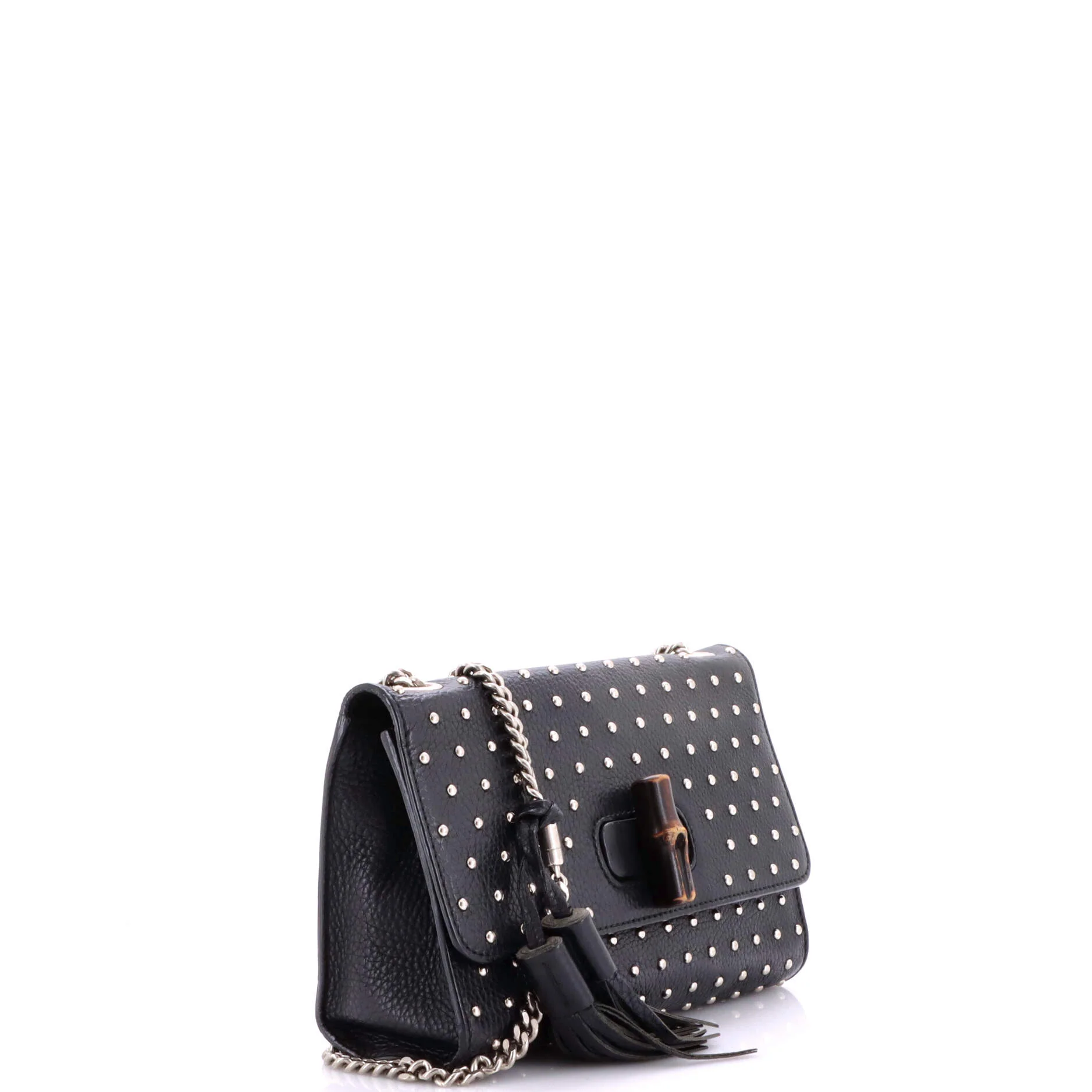 Miss Bamboo Shoulder Bag Studded Leather Medium - Image 2